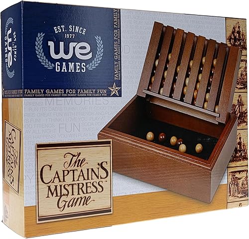 Miniatura 9 de WE Games Wood Captain's Mistress (4 en una fila) Juego de conexión - Grande - 11 pulgadas