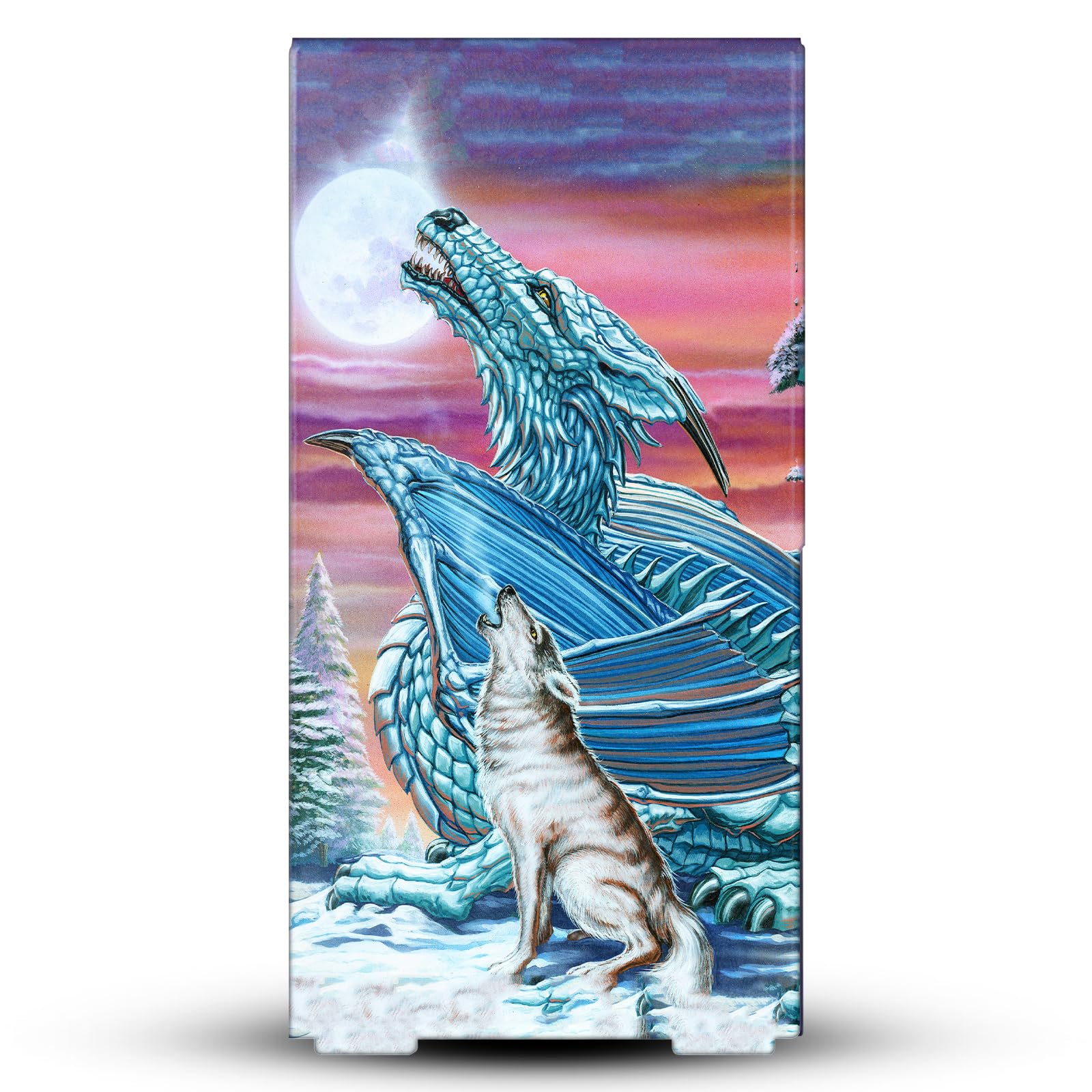 Head Case Designs Sous Licence Officielle Ed Beard Jr Lune De Loup De Chanson De Lune Dragons Enveloppement De Console De Jeu Et Skins Pour Manette De Jeu Ensemble compatible avec Xbox Series X