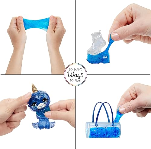 Miniatura 5 de Rainbow High Skyler, azul con kit de slime y mascota, muñeca de moda brillante de 11 pulgadas con slime brillante de bricolaje, mascota mágica de