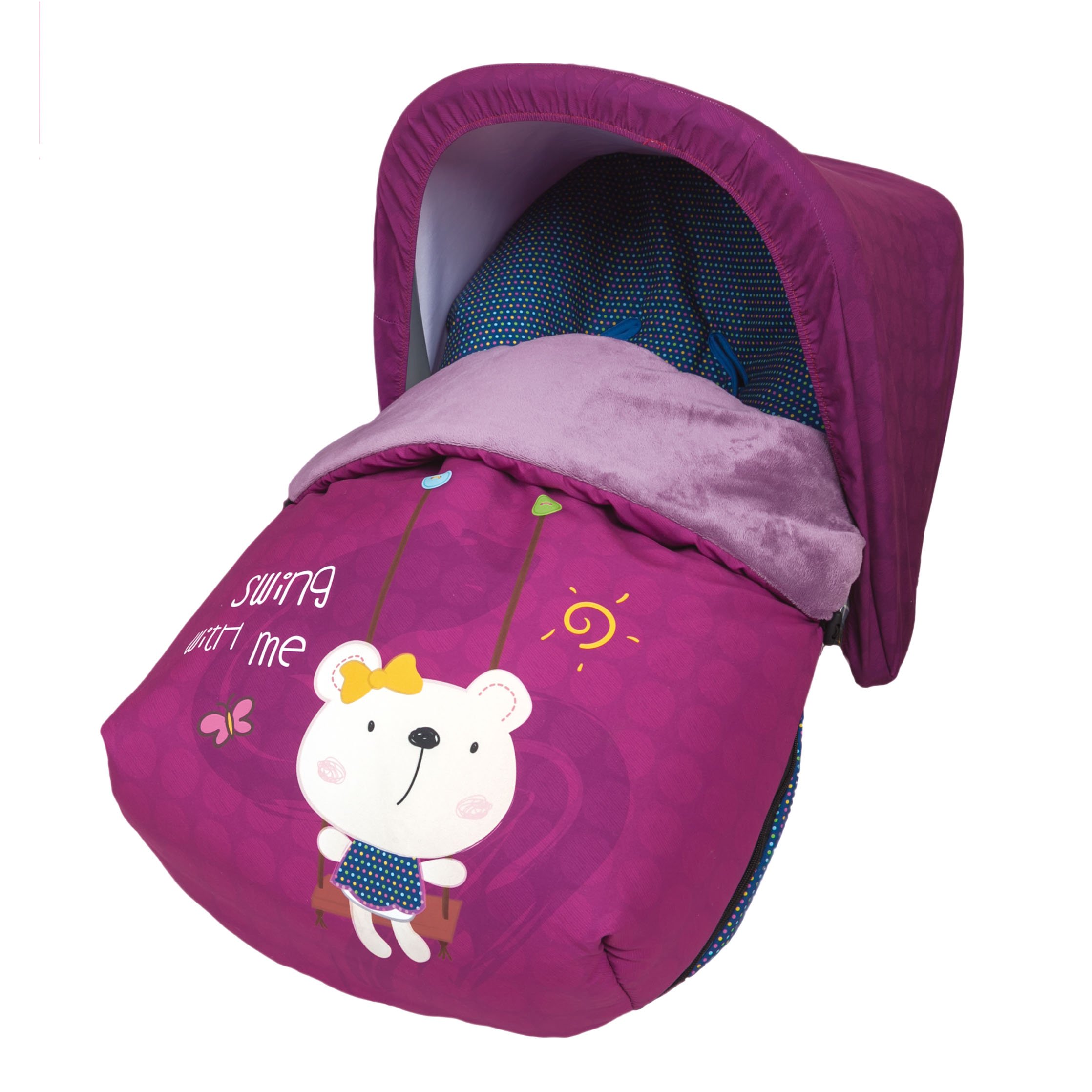 Babyline 3000605r uniwersalny śpiwór z polaru, z przykryciem, dla kobiet i mężczyzn