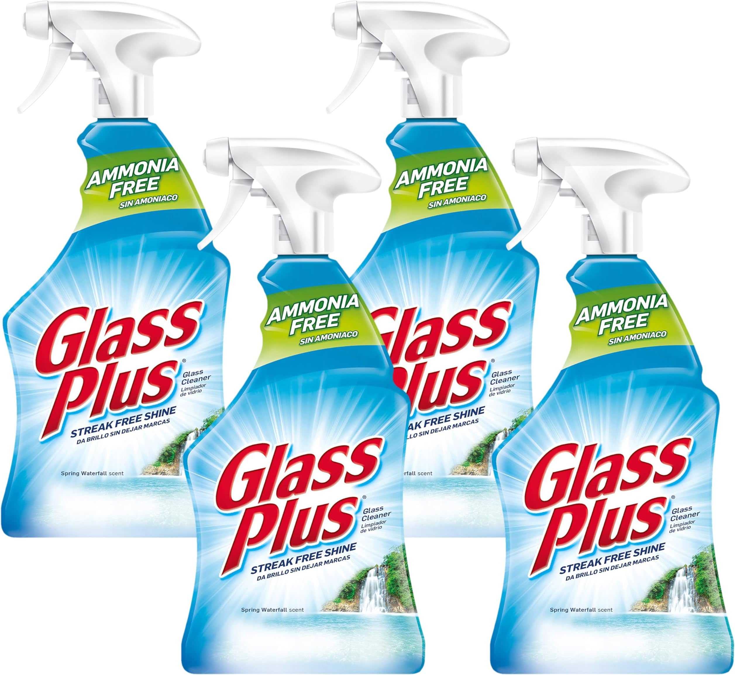 Glass Cleaner for Multi-Surface, 32 Fl Oz Bottle, (Pack of 4)