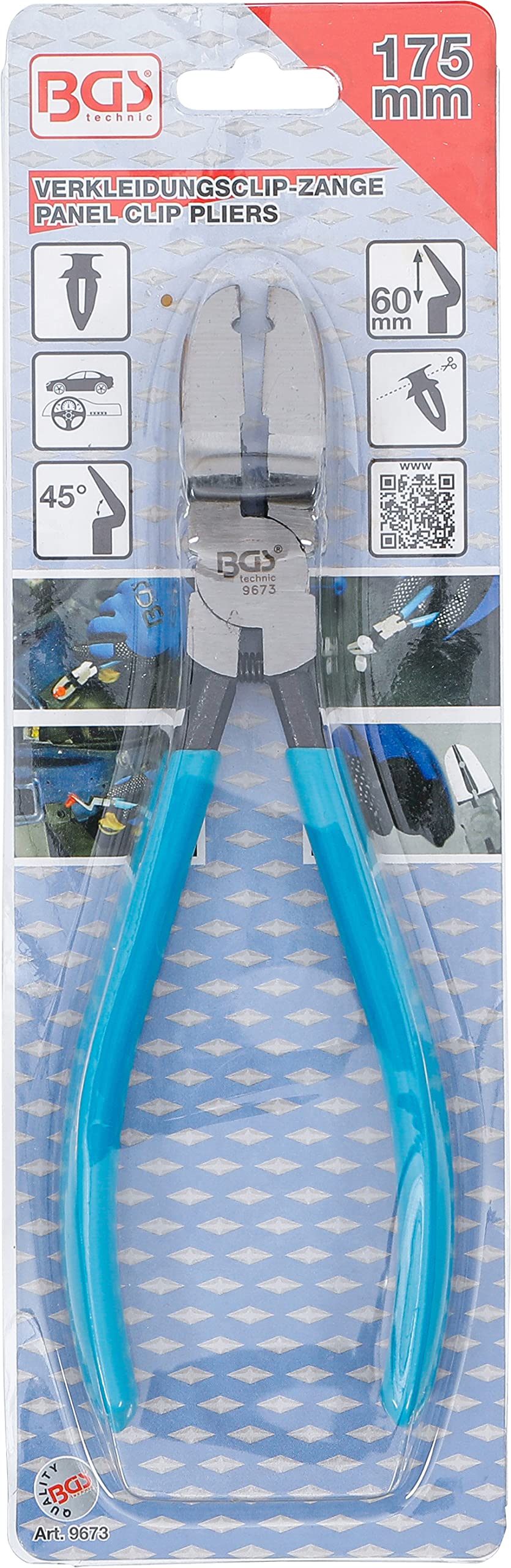 BGS 9673 | Szczypce do spinek tapicerskich | 175 mm