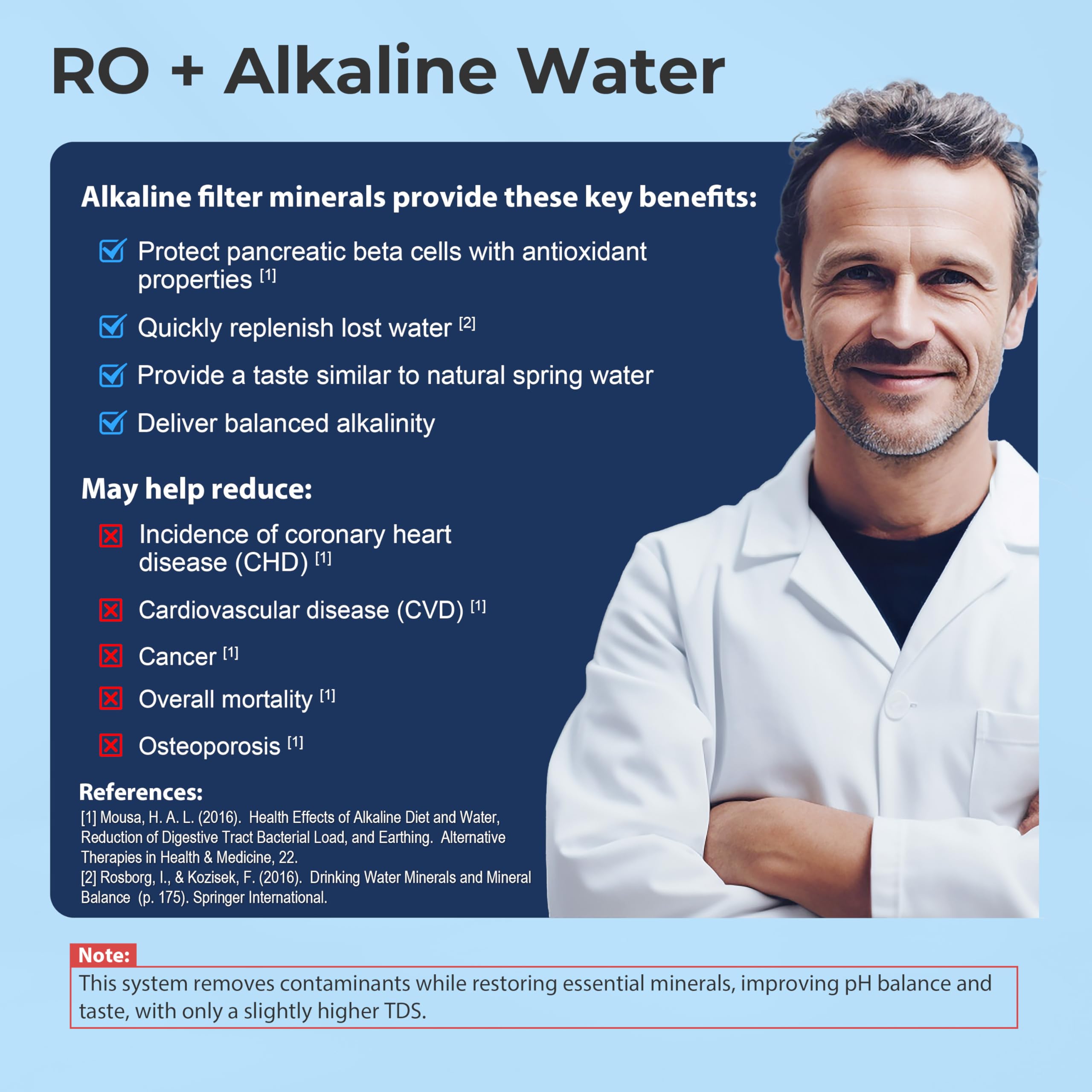 iSpring RO5004F-AK Filtro de Agua de Ósmosis Inversa Alcalina con UV, 500 GPD, pH+, Osmosis Inversa Domestica sin Tanque, Agua Pura/Drenaje 2:1, con Bomba de Refuerzo, Reduce PFAS, TDS