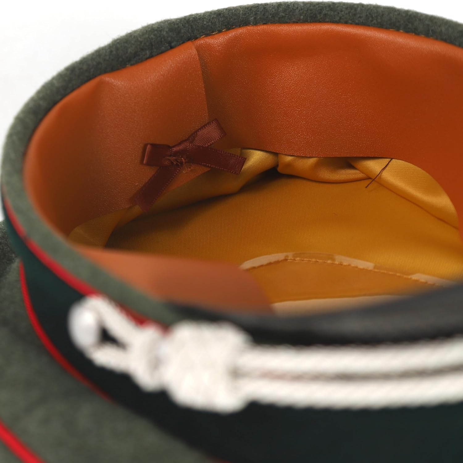 German WW2 Officer's Visor Cap Wool Red Piping Field Grey