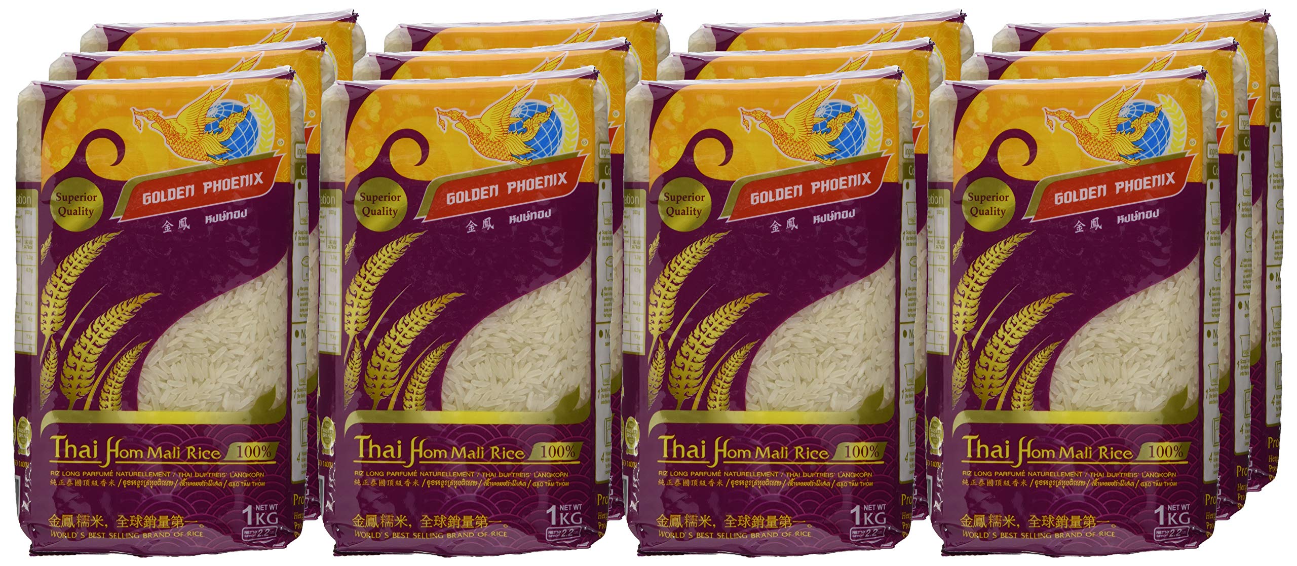 Golden Phoenix Duftreis 1kg, 12er Pack (12 x 1 kg)