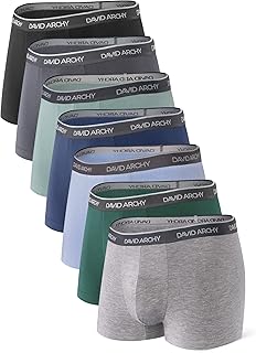 Men's Underwear Ultra Soft Comfy Breathable Bamboo Rayon Trunks in 4 or 7 Pack