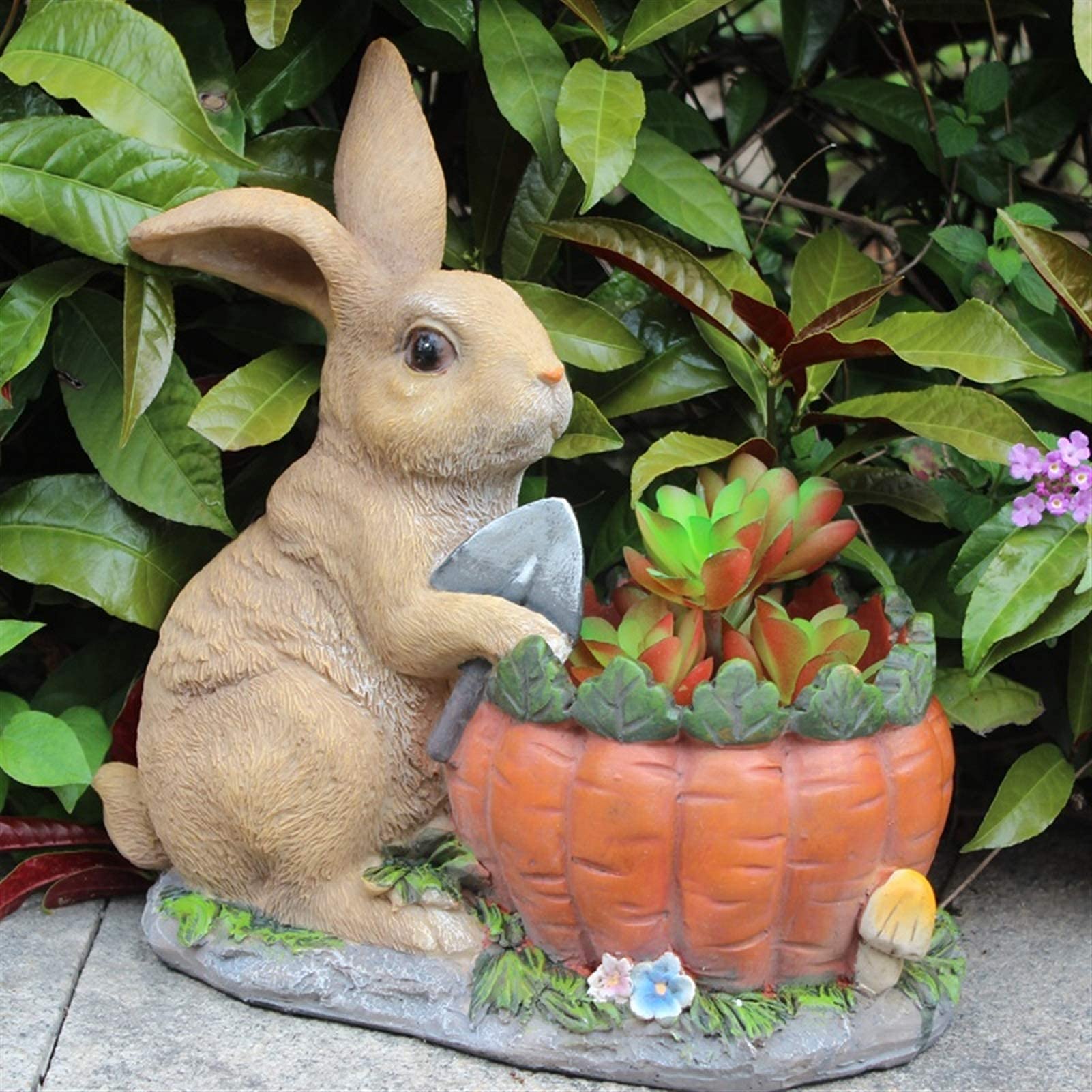 XJBTBA Maceta de Jardín Ornaments Garden Sculpture Crafts Resina succulente Fiore di Figurine Decorazione Decorazioni per la casa Esterna
