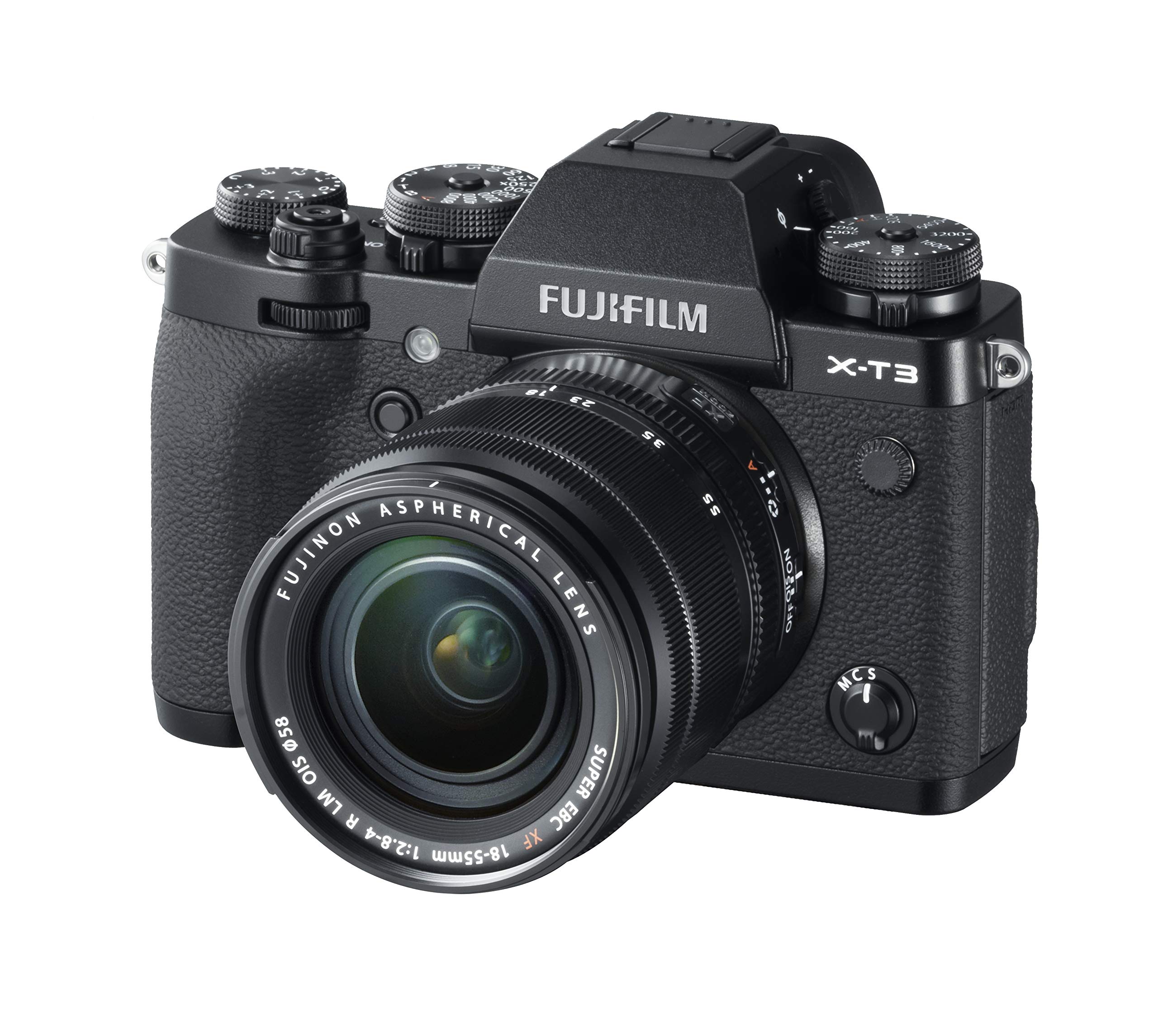Fujifilm 16588705 X-T3 Mirrorless Digital Camera, Black with Fujinon XF18-55mm F2.8-4 R LM Optical Image Stabiliser Lens kit