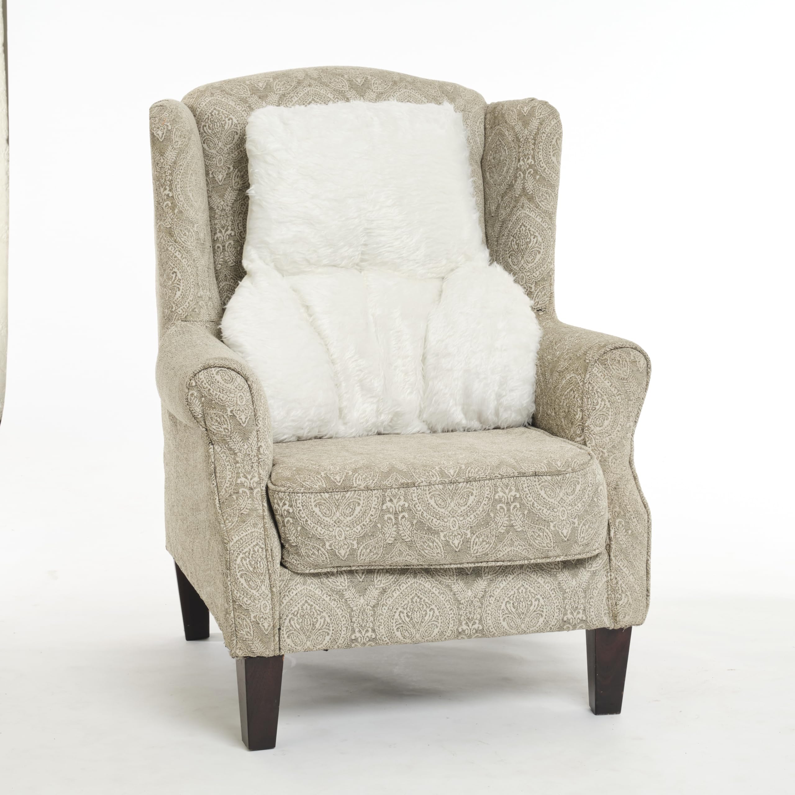 Easylife Lifestyle Solutions Cream Fleece Easylife Back Support Cushion (Cream Fleece). Lumbar Support For Office Chair, Garden Chair Or Armchair (H63 X D30 X W40-60Cm). Machine Washable Seat Cushion, Office Chair Cushion - Fully Guaranteed