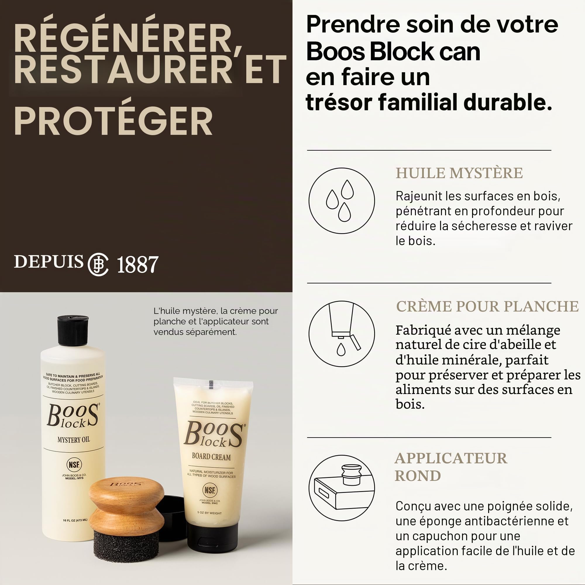 Boos Block Planche à Découper avec Égouttoir - 38,1 x 35,6 x 5,7 cm | Planche Erable d'Amérique Du Nord - Billot De Cuisine - Planche a Decouper Professionnelle