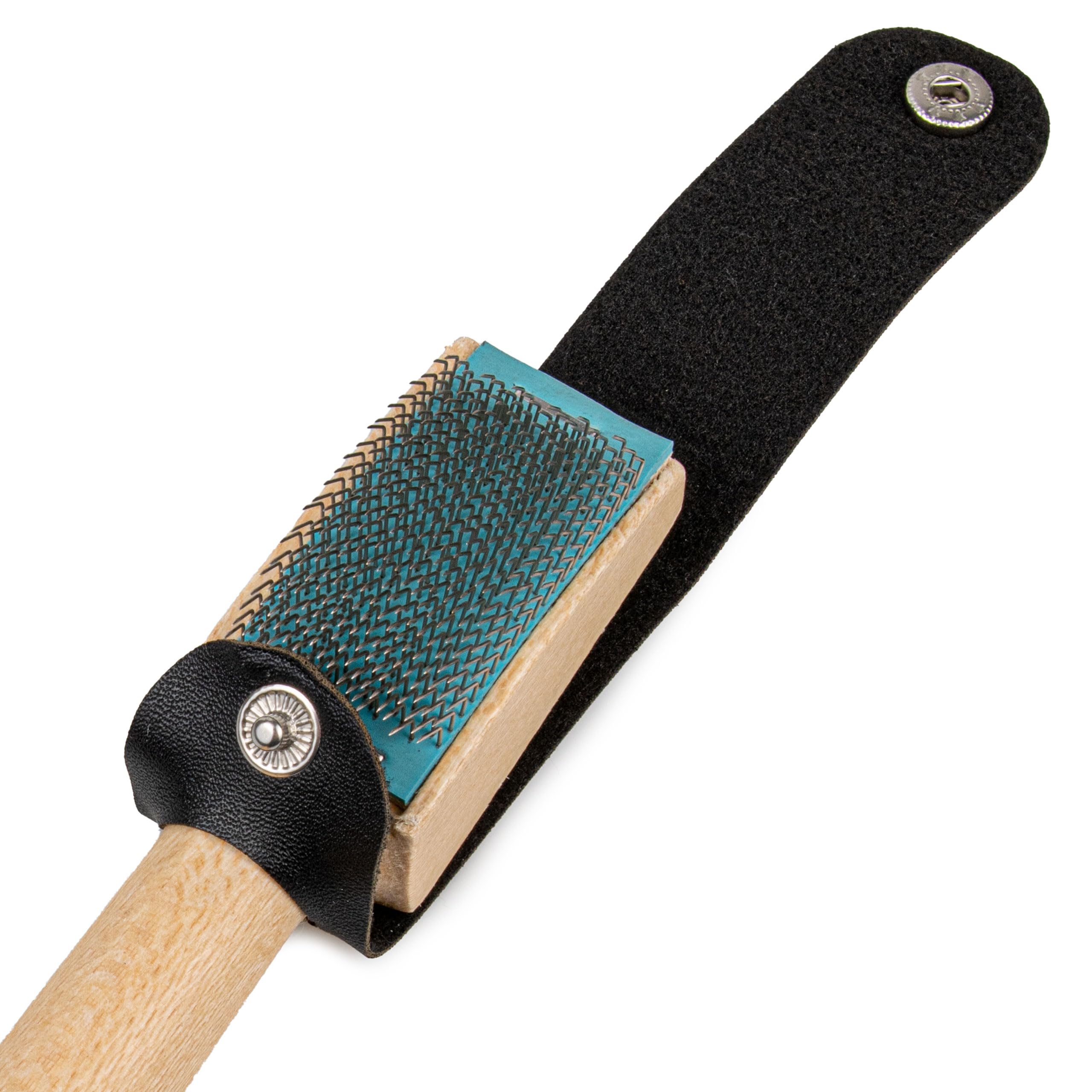 SULPO Cepillo para zapatos de baile con suela de cuero cromado, cepillo para desbastar la suela de cuero de los zapatos de baile, cepillo de madera para zapatos de baile con estuche (1)