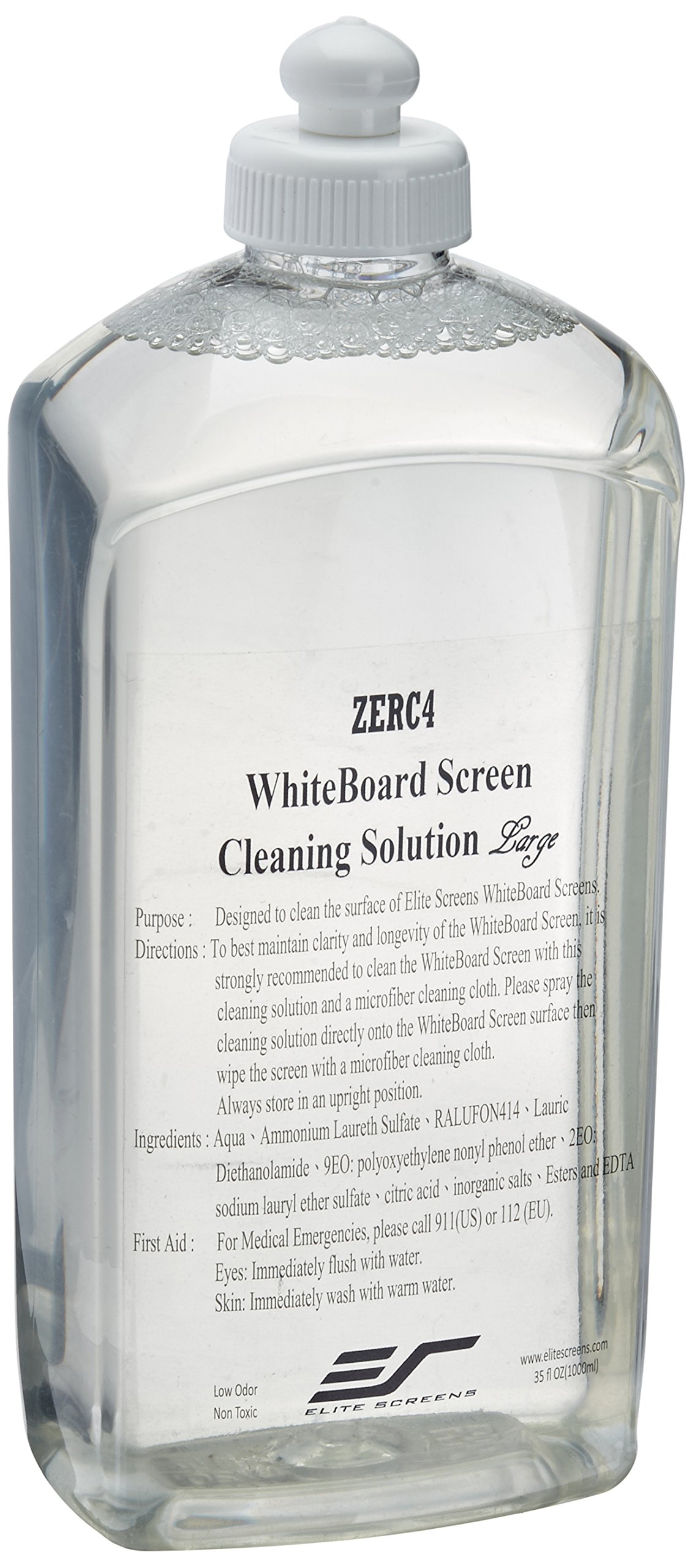 Elite Screens ZERC4 1000ml Whiteboard Screen Cleaner