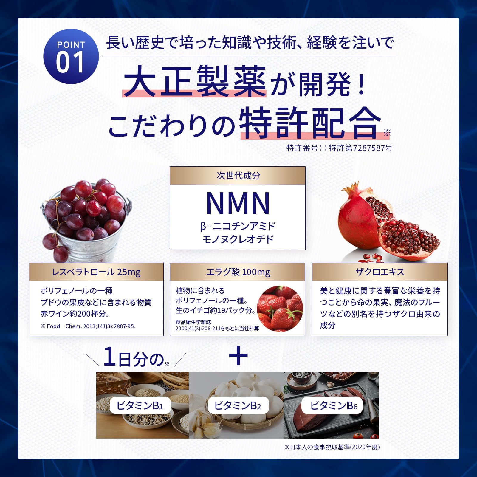 Amazon | 大正製薬 NMN taisho 1箱/30日分【国内製造 GMP対応