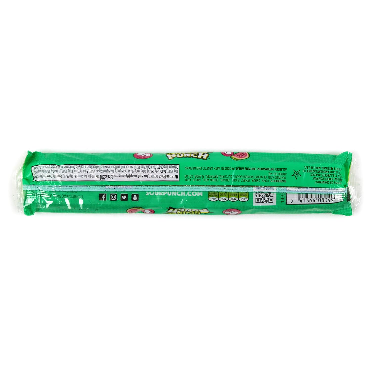 Sour Punch Watermelon Sour Straws, 2oz Tray, (24 Pack) : Candy : Grocery & Gourmet Food
