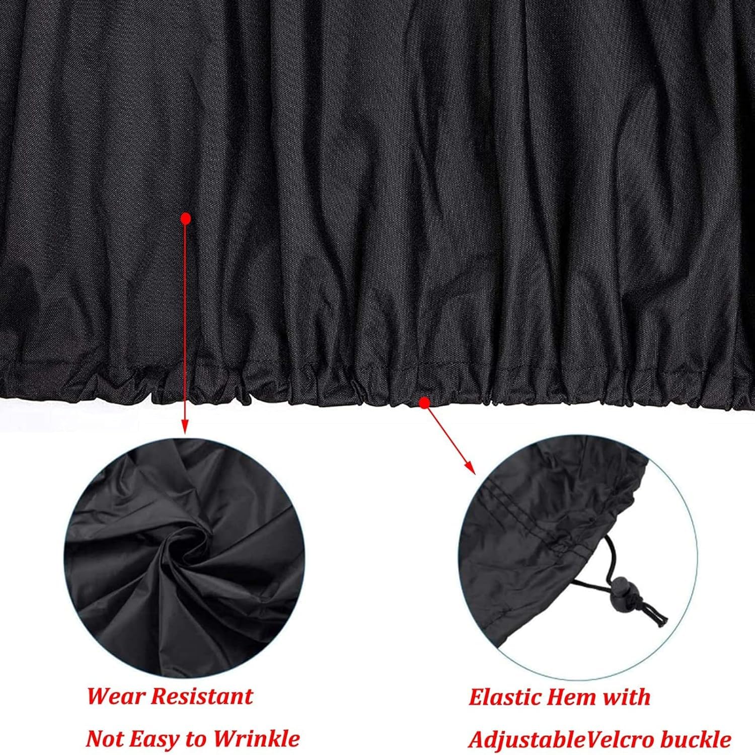 Funda impermeable y duradera para cortacésped, protección UV, tela Oxford 210D, se adapta a cubiertas de hasta 54 pulgadas, incluye cordón y bolsa de almacenamiento (55 x 26 x 36 pulgadas), 96 x 20 x