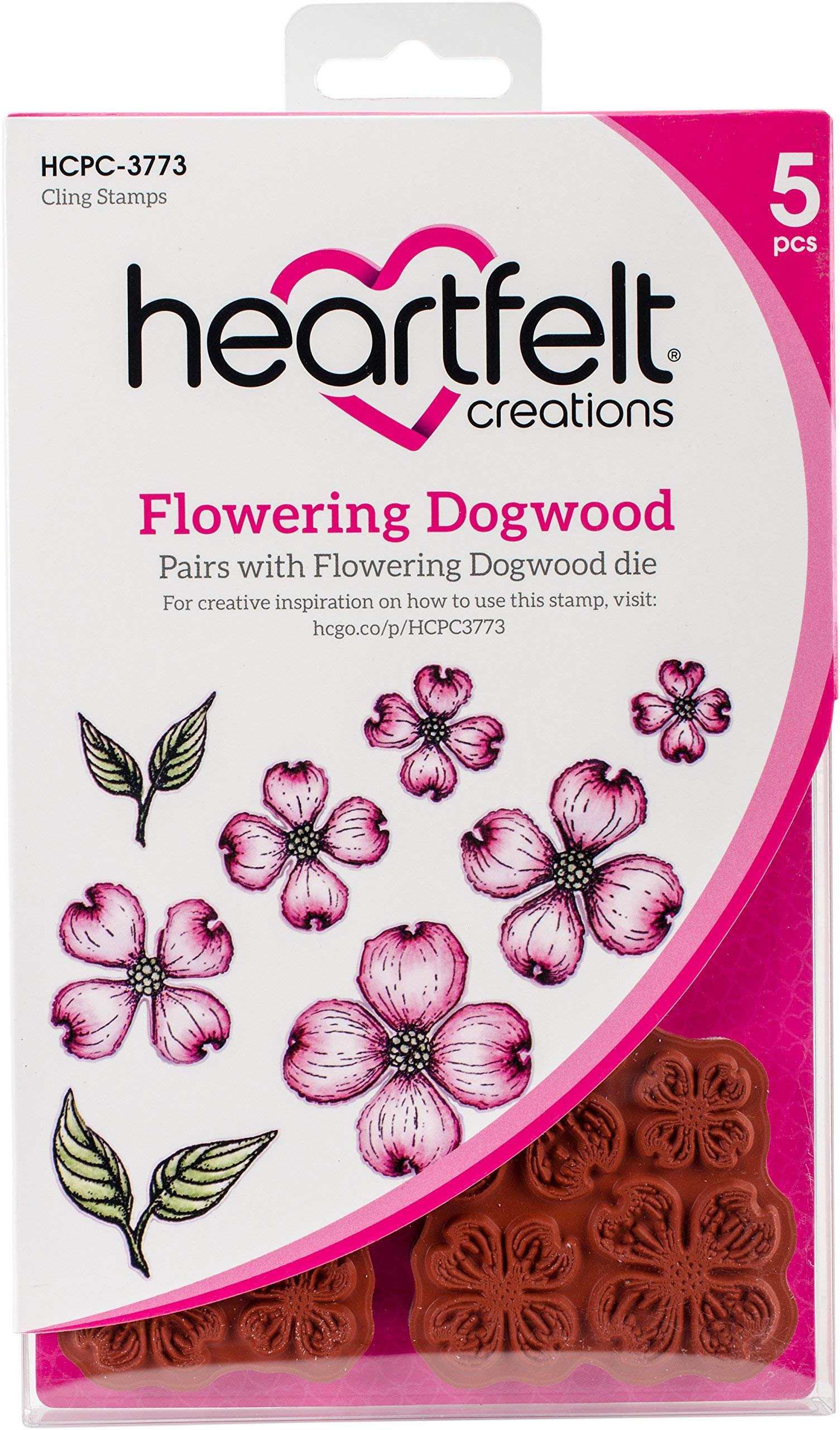 Heartfelt Creations Flowering Dogwood Cling Rubber Stamp