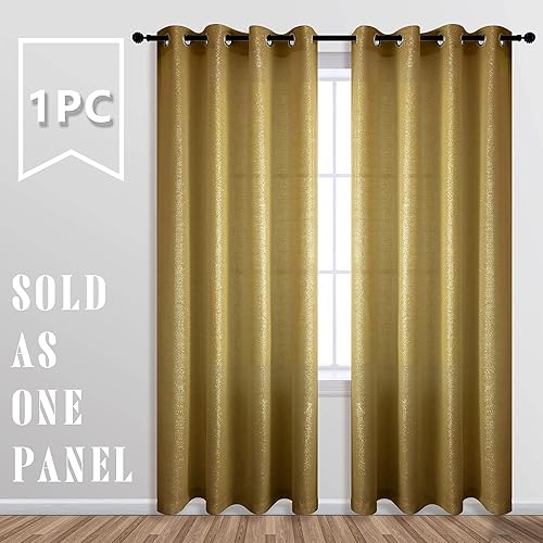 Miniatura 2 de KOUFALL - Cortinas transparentes con aspecto de lino y brillantina