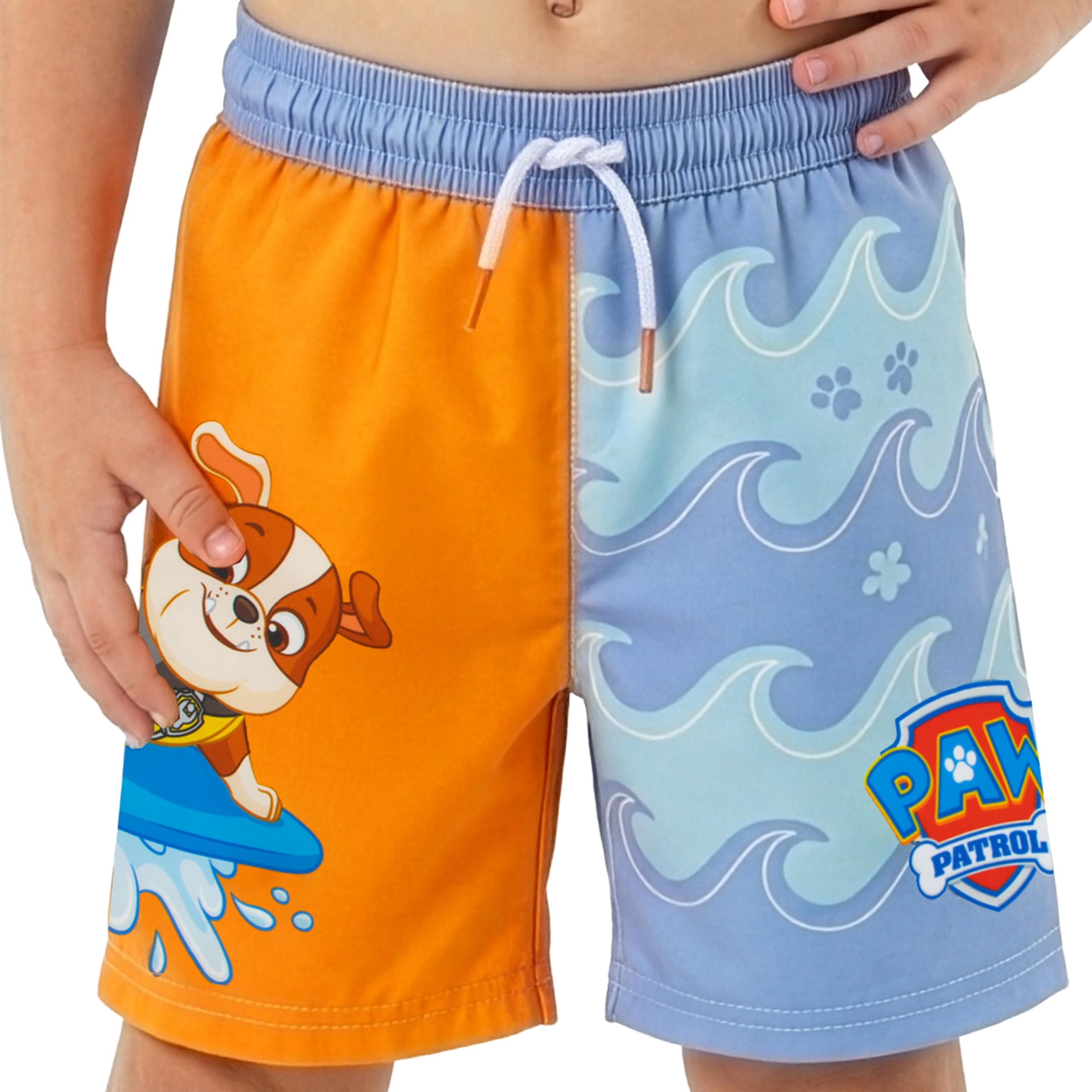 Paw Patrol Costume da Bagno Ragazzo, Chase Marshall e Rubble Pantaloncini da Bagno per Piscina, Mare ed Estate
