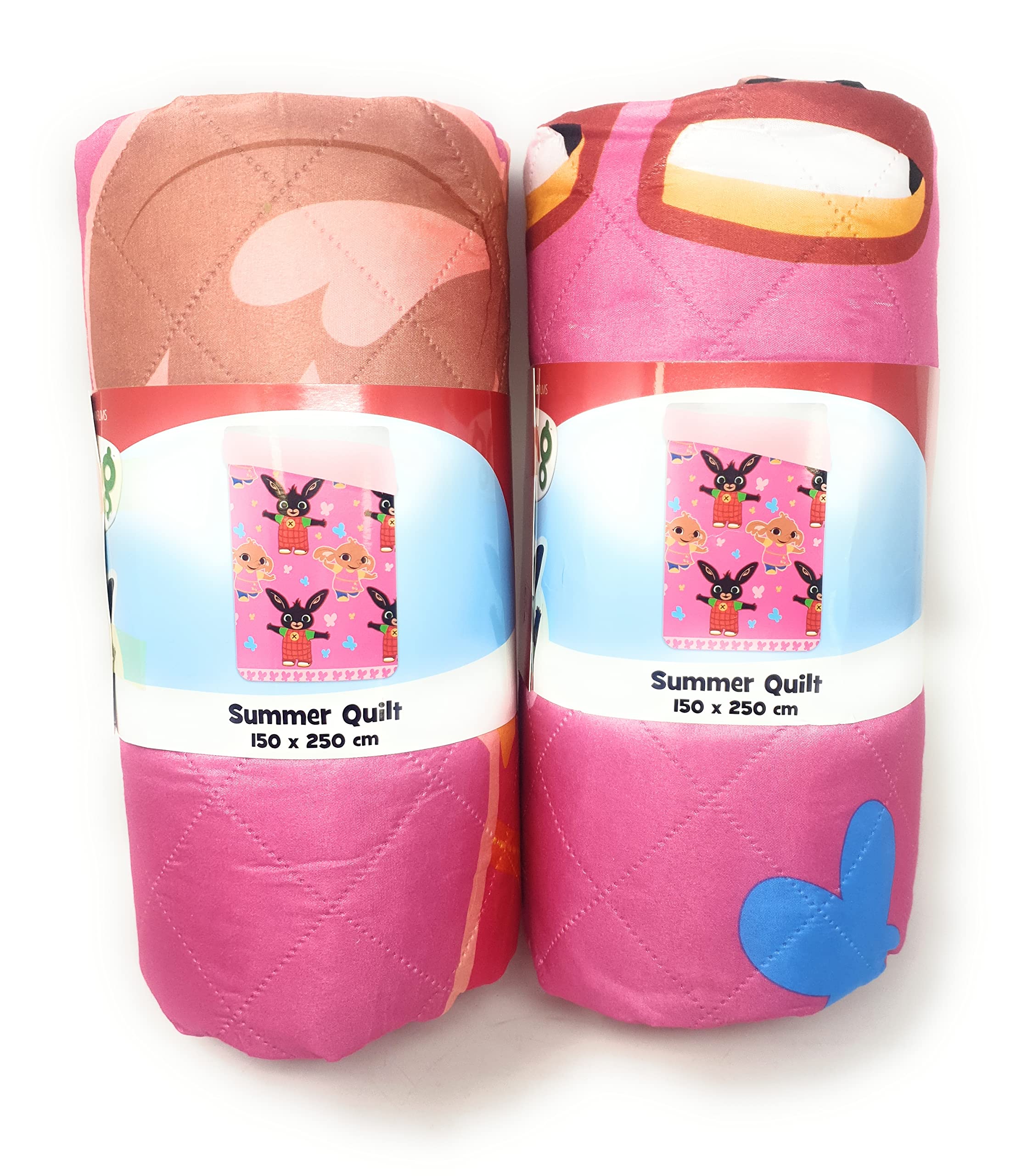 Trapuntino Singolo Bing Rosa In Microfibra Morbida – Copriletto Leggero Primavera/Estate Per Bambini, 150x250 Cm