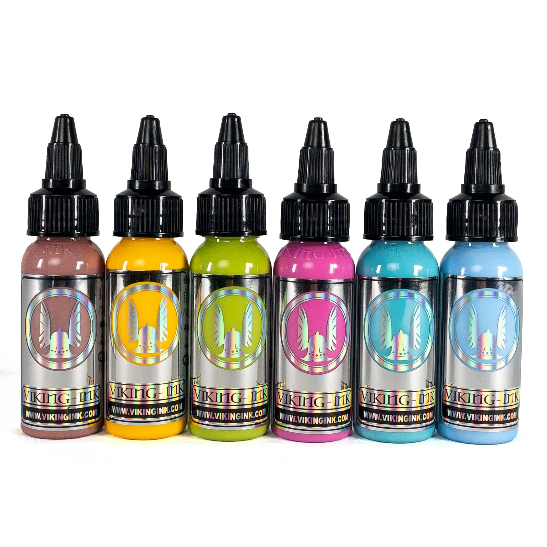 VIKING INK - KIT 6 PASTEL 1oz (30ml) 6 ud - Kit Tintas Tatuajes