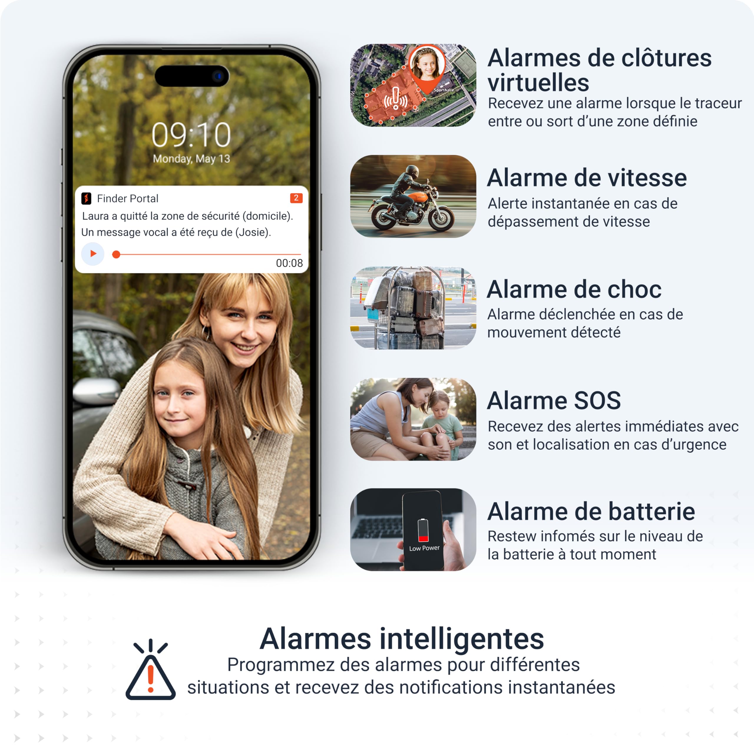 PAJ Easy Finder 4G - Mini Traceur GPS pour Seniors, Enfants et Soins Alzheimer - Bouton SOS, Messages vocaux, localisation en Temps réel - Autonomie Jusqu’à 14 Jours