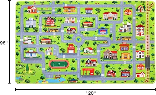 Miniatura 2 de FairOnly Alfombra de juego para niños para bebé, alfombra de juego para piso, alfombras para niños para sala de juegos, alfombra de área educativa