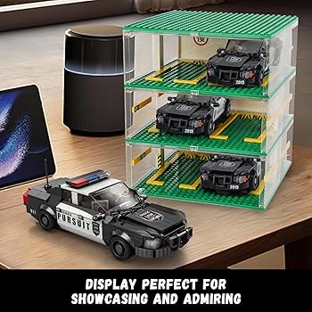 Amazon.co.jp: NEWABWN パトカー おもちゃ 組み立てセット 小さなレゴ