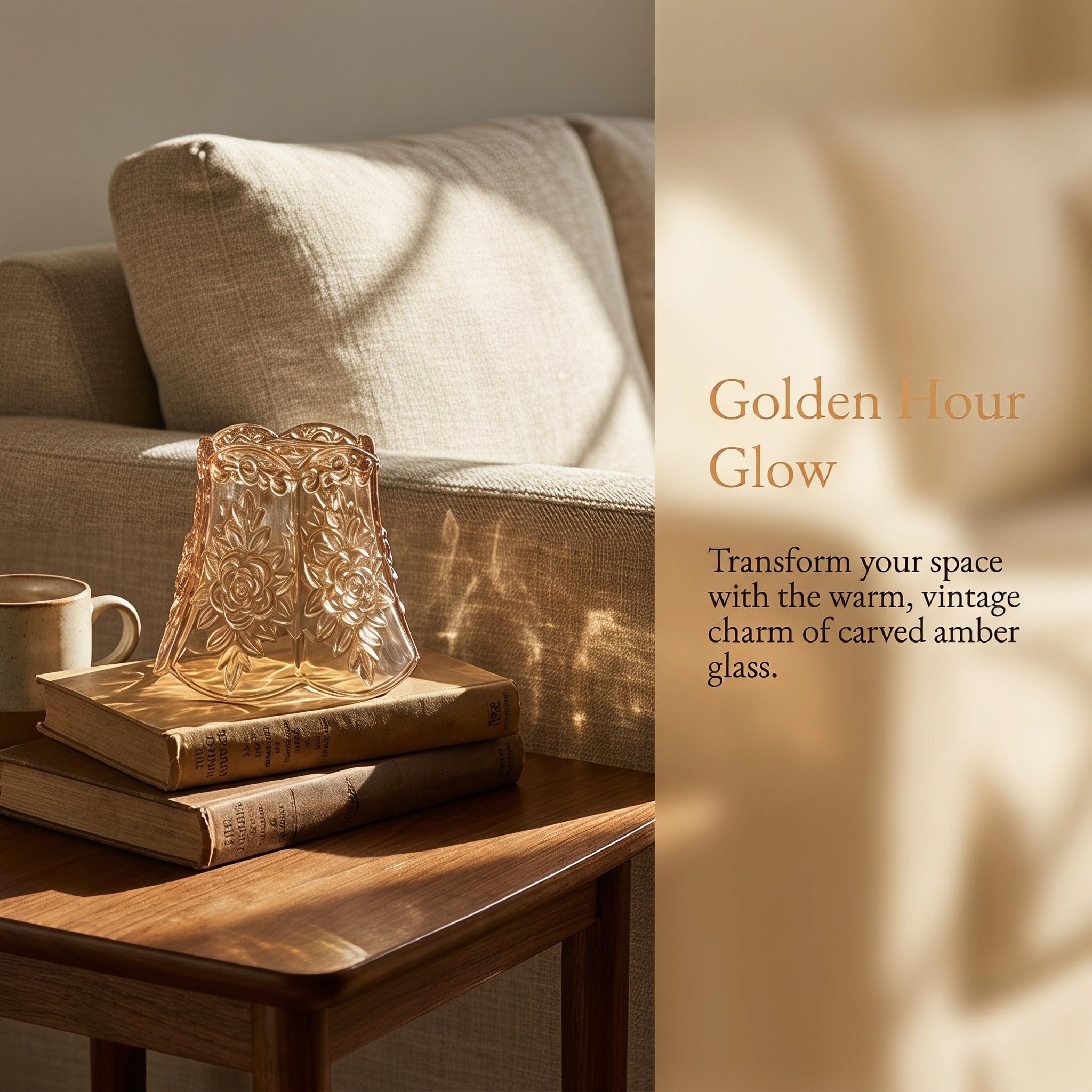 GALPADA 2 Piezas Pantalla de Lámpara de Vidrio Textura Tallada, Diseño Artístico Mini Tamaño, Resistente al Calor y Fácil de Reemplazar para Cocina y Pasillo, Ajuste 42mm