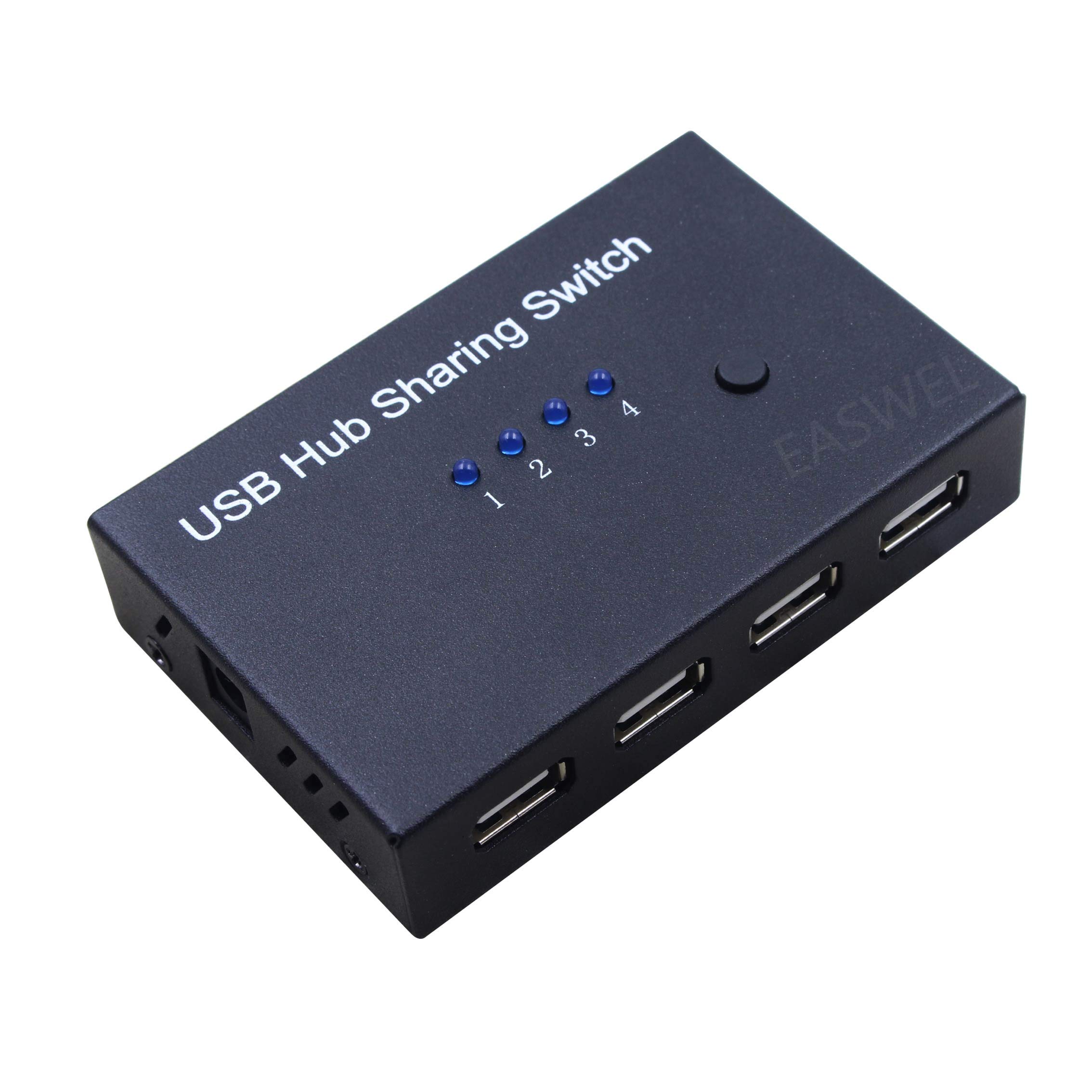 4 Port USB Hub Sharing Switch for HP Officejet 7525 6100 6600 6700 Printer