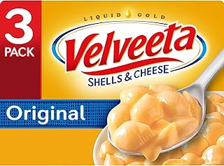 Velveeta Original Shells and Cheese Meal (12 oz Boxes, Pack of 3)