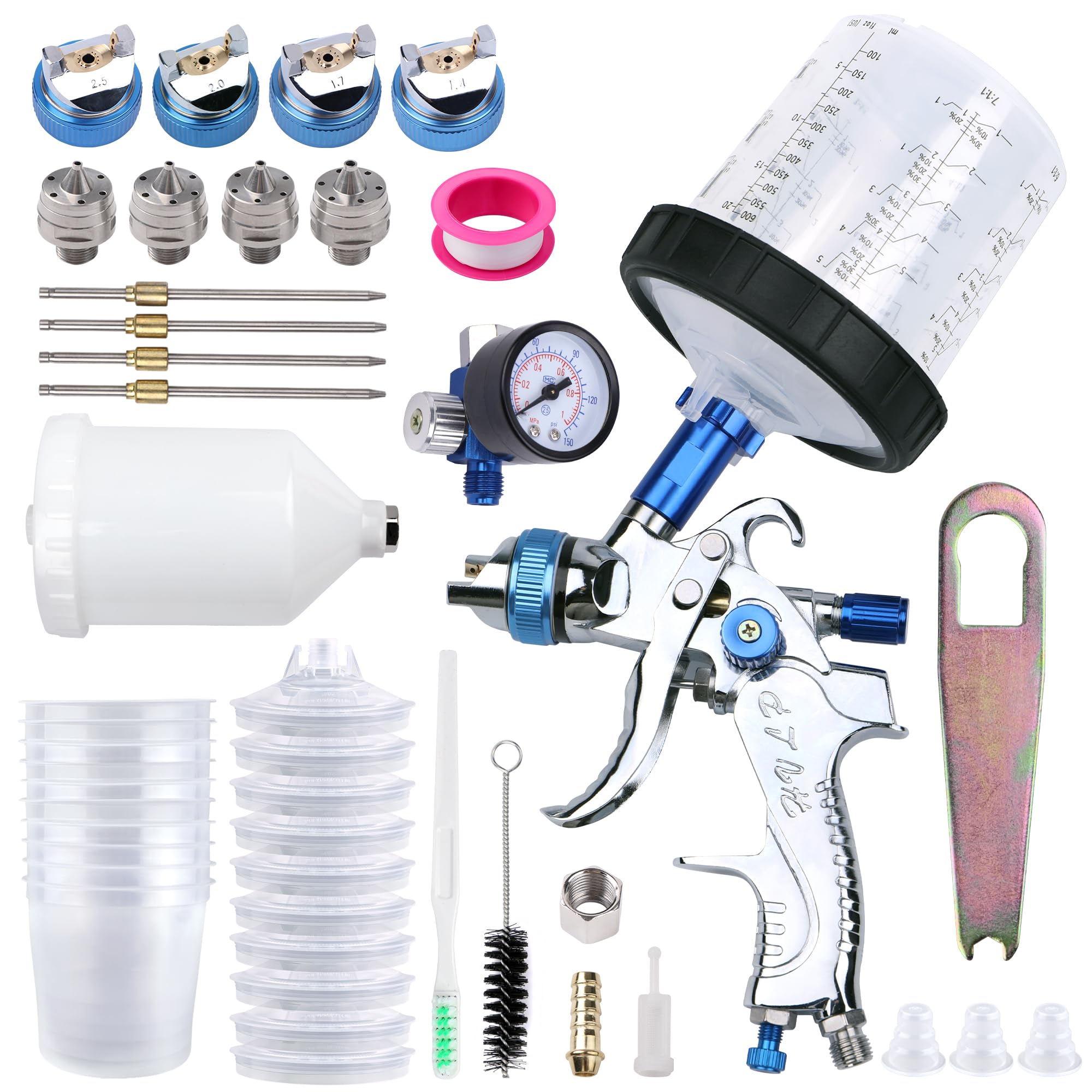 Zeinlenx HVLP Spray Gun with Disposable Paint Cups