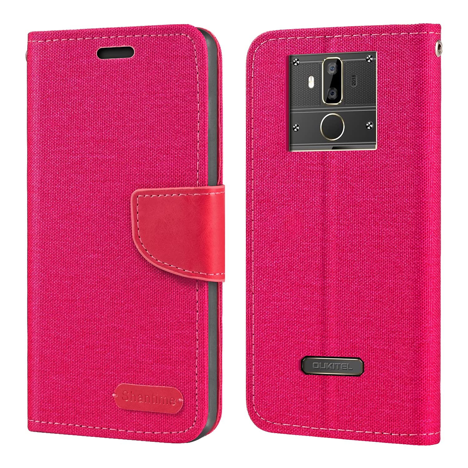 Flip Handyhülle Für Oukitel G1 – Aus Oxford-Stoff & PU-Leder, Mit Kartenfächern, Magnetverschluss & Ständerfunktion