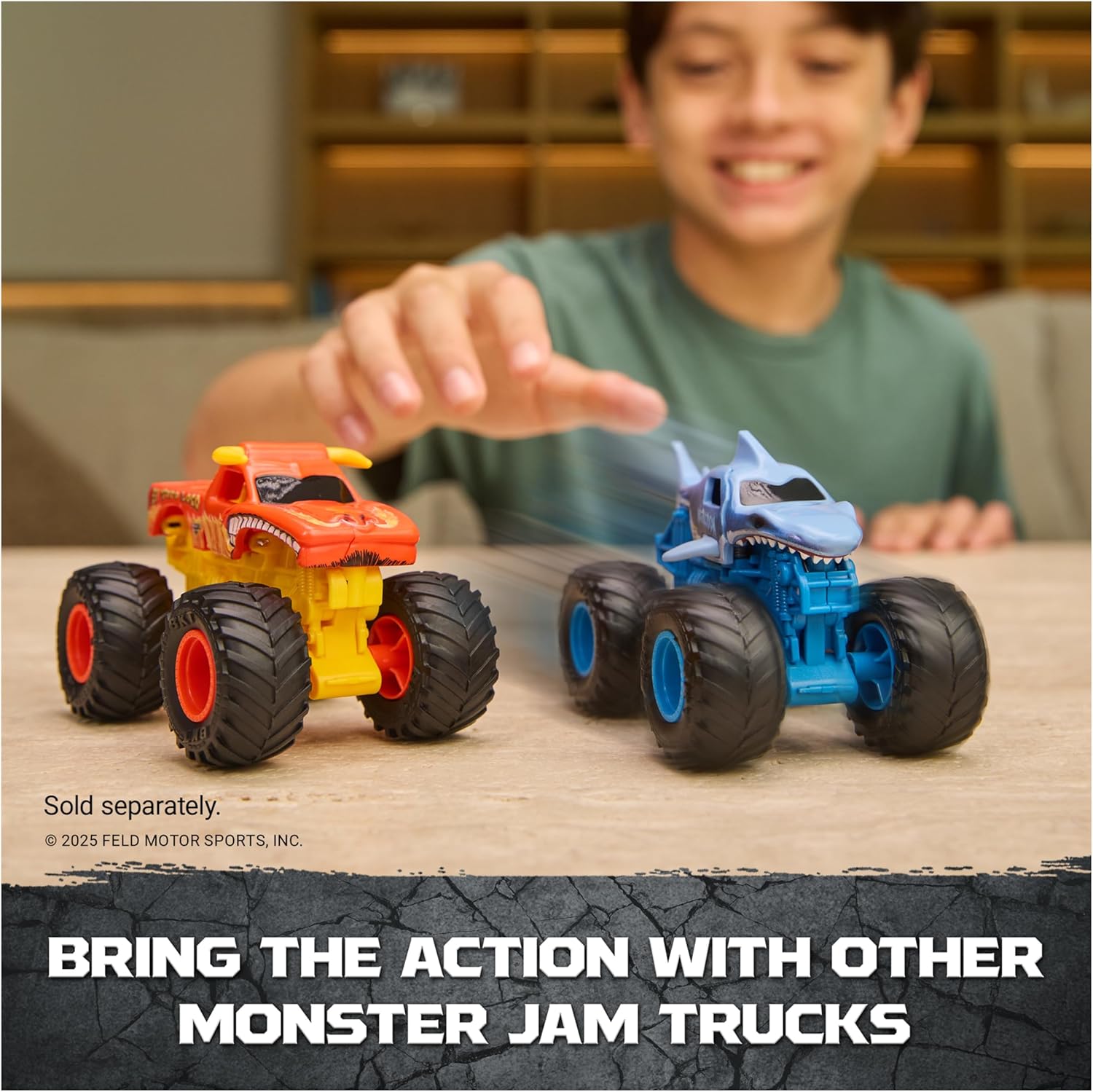 Monster Jam Smash & Bash Crash Course Playset with Launcher, Exclusive 1:64 Scale Monster Truck, 16-inch Obstacle Tower with Trampoline, Kids Toys for Boy and Girls Ages 3 and up