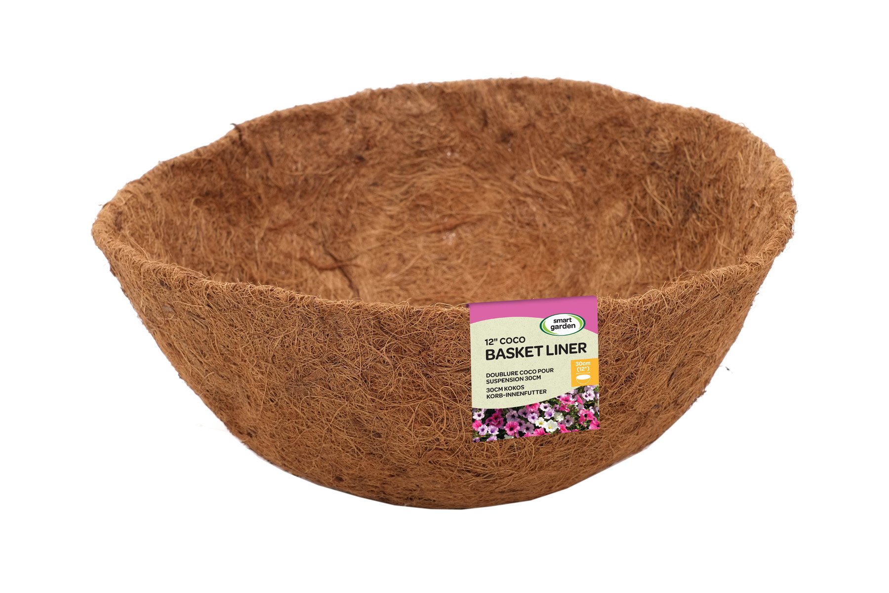 Smart Garden Brown Coco Hanging Basket Liner 30Cm