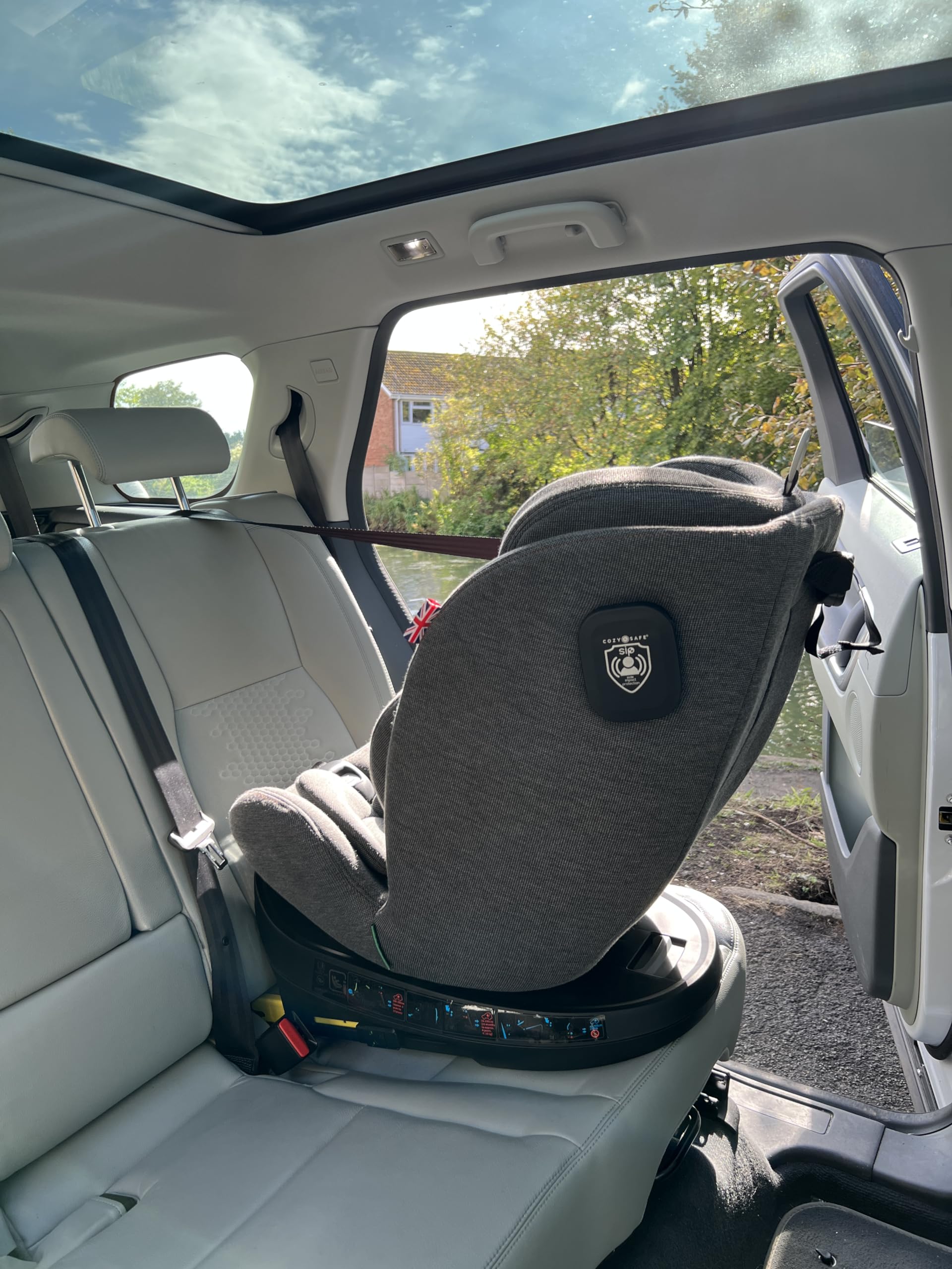 Cozy N Safe Apollo EST-06 i-Size 40-150 cm circa nascita fino a 12 anni, gruppo 0+/1/2/3 girevole a 360°, seggiolino auto ISOFIX (grigio)