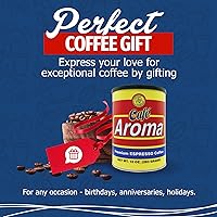 Vista 6 de Cafe Aroma Espresso de estilo cubano tostado oscuro, perfecto para café con leche y creaciones de café helado, 36 onzas (1 lata)