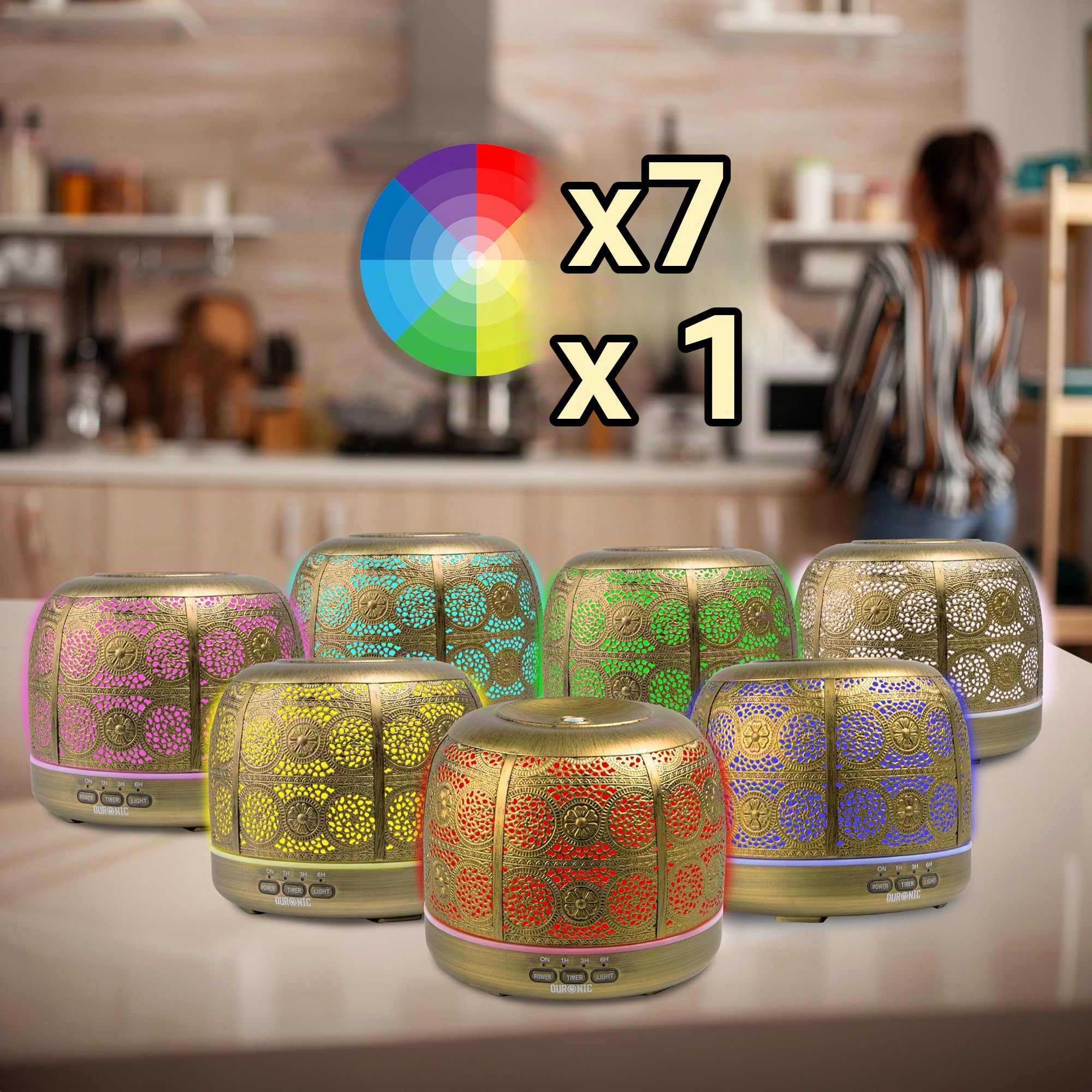 Duronic AD43 Diffuseur d’Arômes 500 ML Brumisateur d’Huiles essentielles