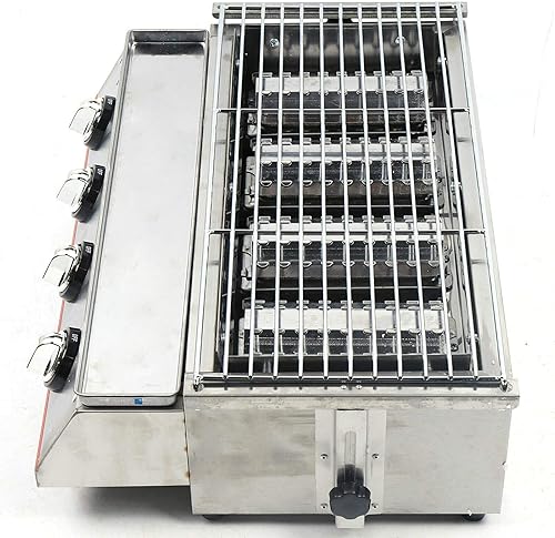 Miniatura 4 de Parrilla de gas propano para barbacoa, patio, jardín, pícnic, parrilla de barbacoa de acero inoxidable, parrilla portátil de gas propano líquido