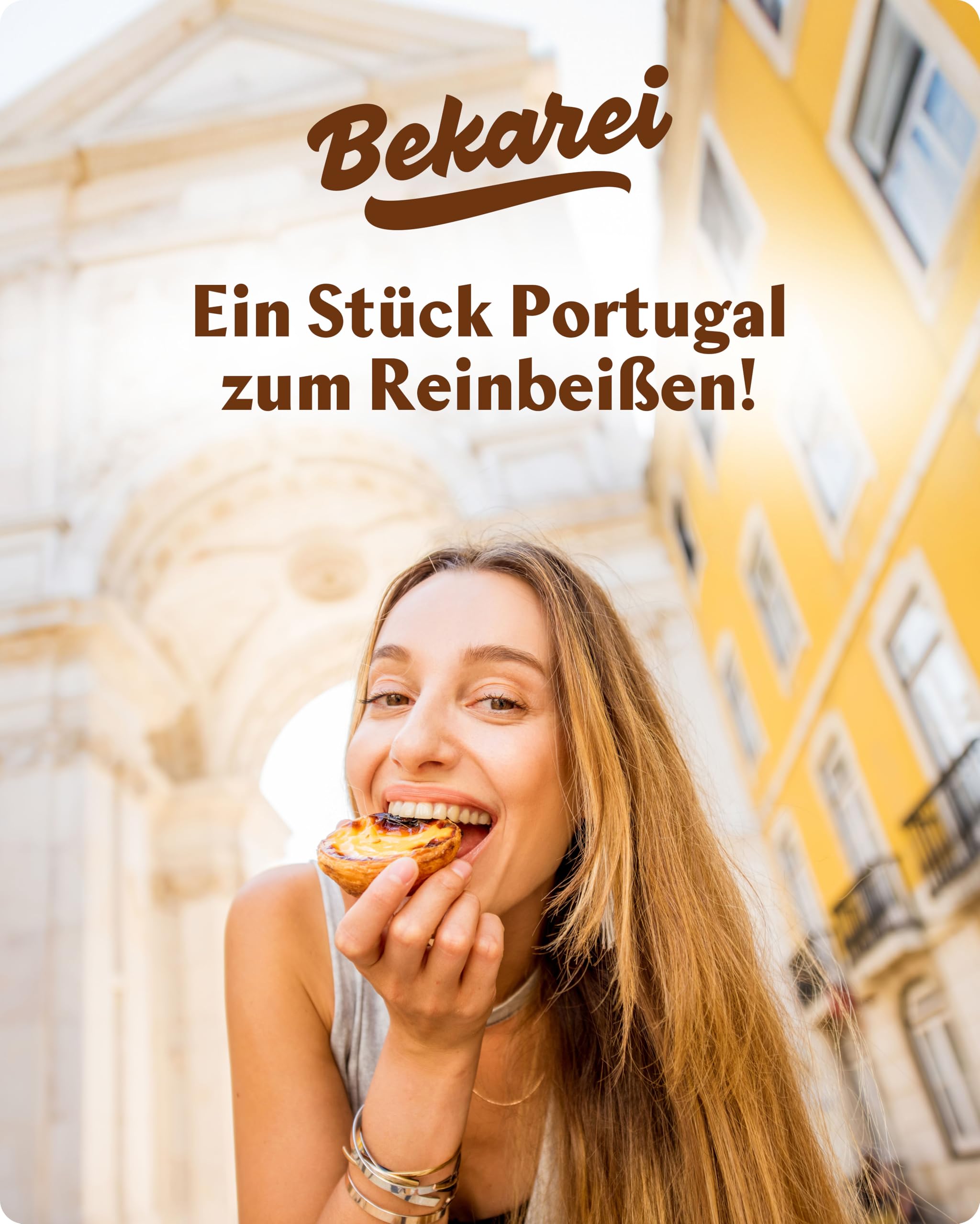 Pastel de Nata - Box mit 16 portugiesischen cremigen BlätterteigGebäckstücken - Frisch & einfach zuzubereiten Pasteis de Nata mit hausgemachter Qualität - Backwaren von Bekarei