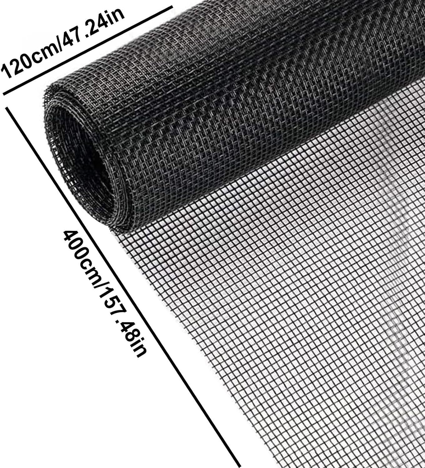 Portable Screen Door Replacement Mesh, Heavy Duty Roll, Pet Proof Sliding Screen Net with Rolling Tool, Patio Door Repair Kit for Porch, Balcony Garden Window Outdoor Home Improvement