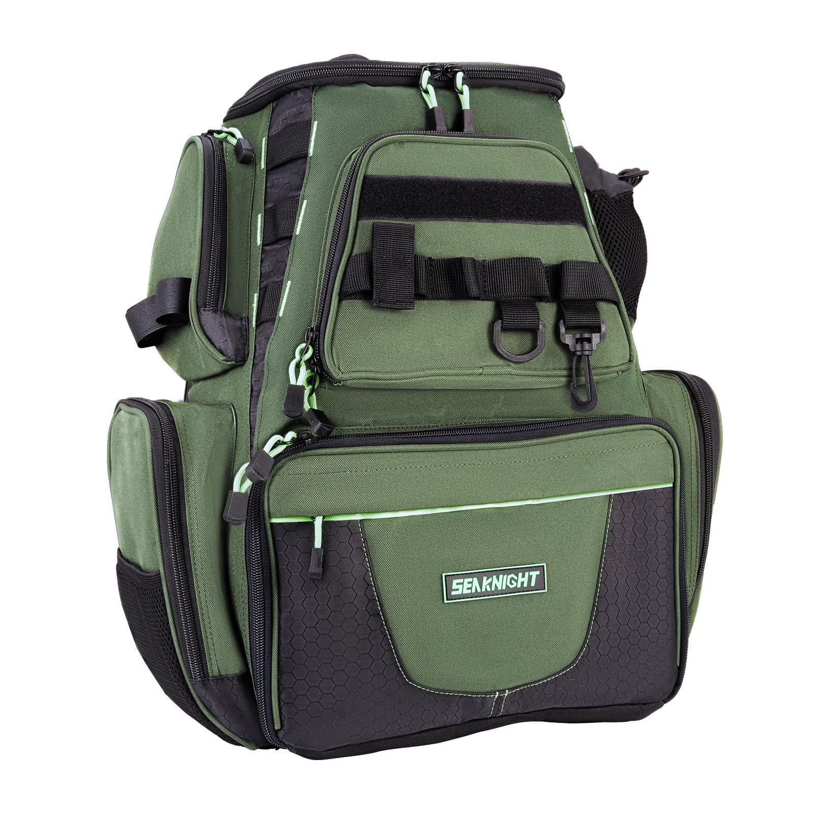 Seaknight Bolsa de Pesca SK004 Mochila Multifuncional Impermeable con Caja de señuelos Mochila de Almacenamiento para Acampar al Aire Libre Senderismo