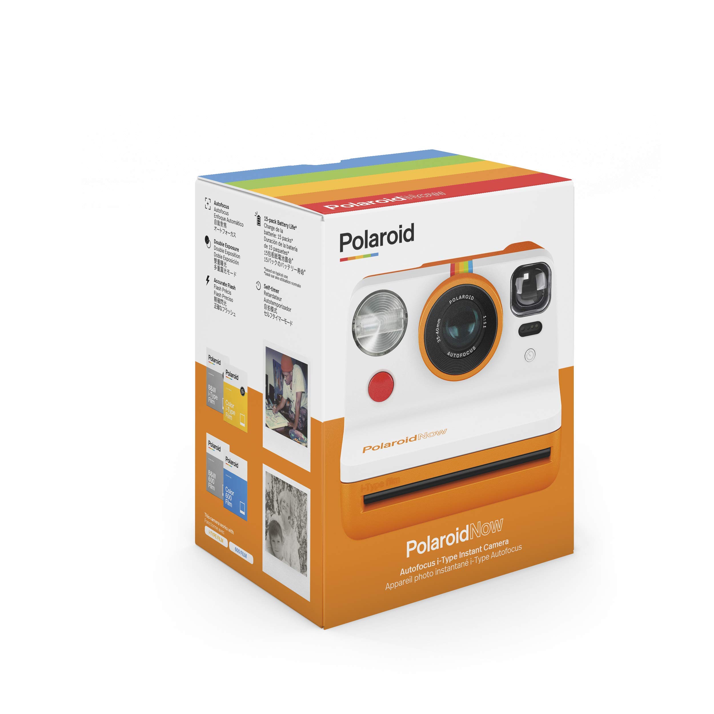 Amazon.co.jp: Polaroid インスタントカメラ Polaroid Now オレンジ i