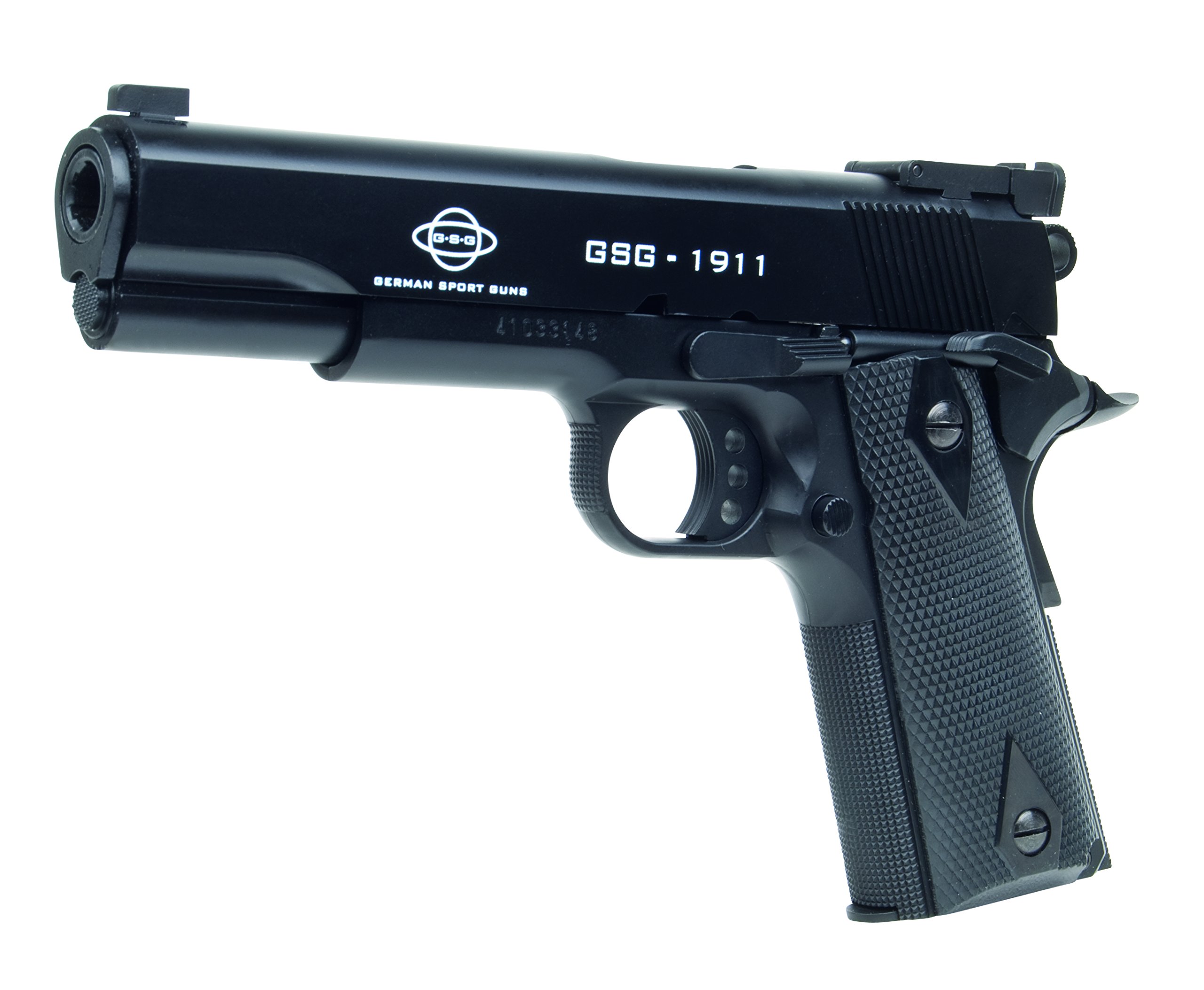 GSG Softair Pistole 1911 Kaliber Federdruck, Schwarz, 6 mm, 204656