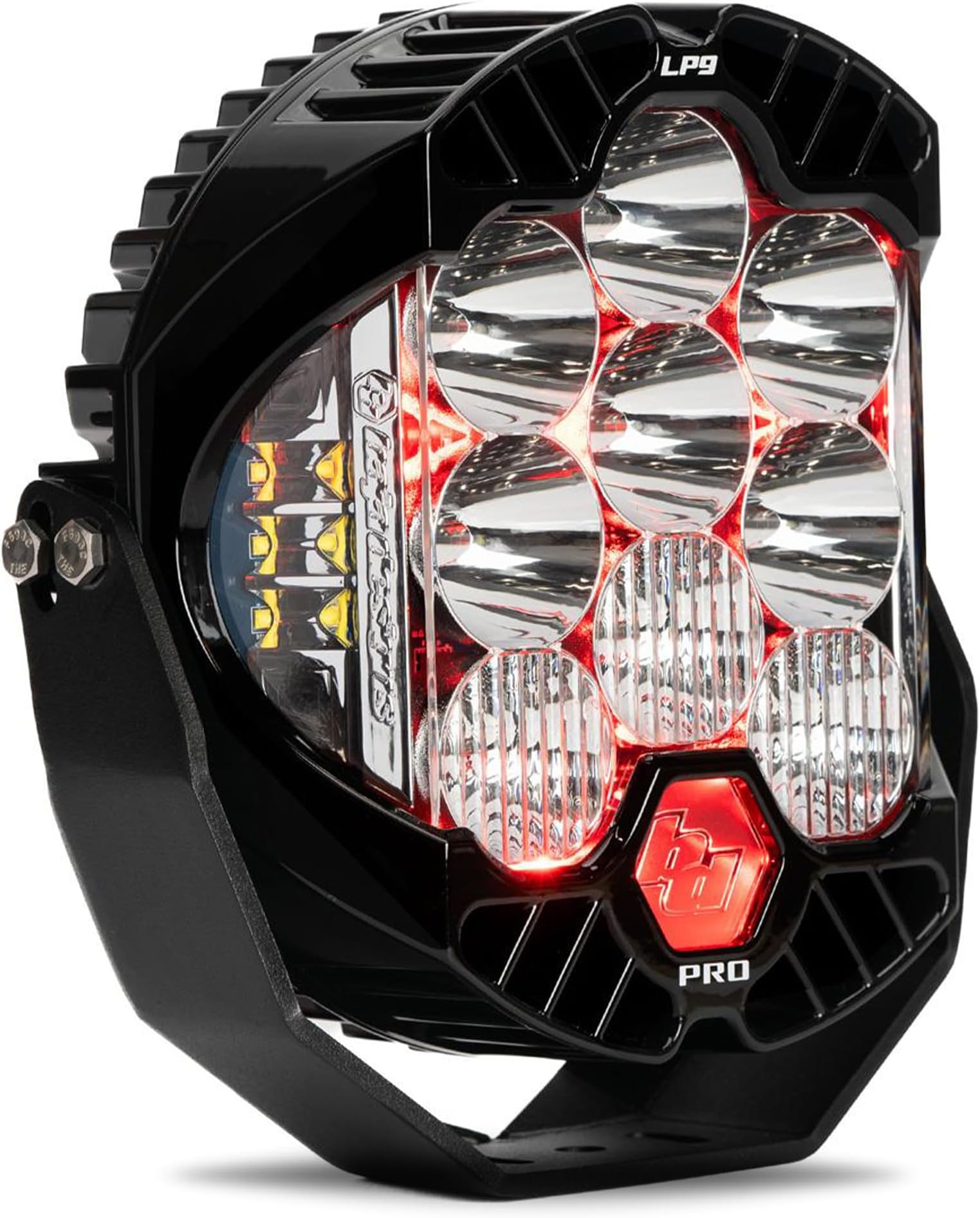 LP9 Pro LED Light Pod with Backlight - Universal Fit, Lifetime Protection (Driving/Combo; Red)