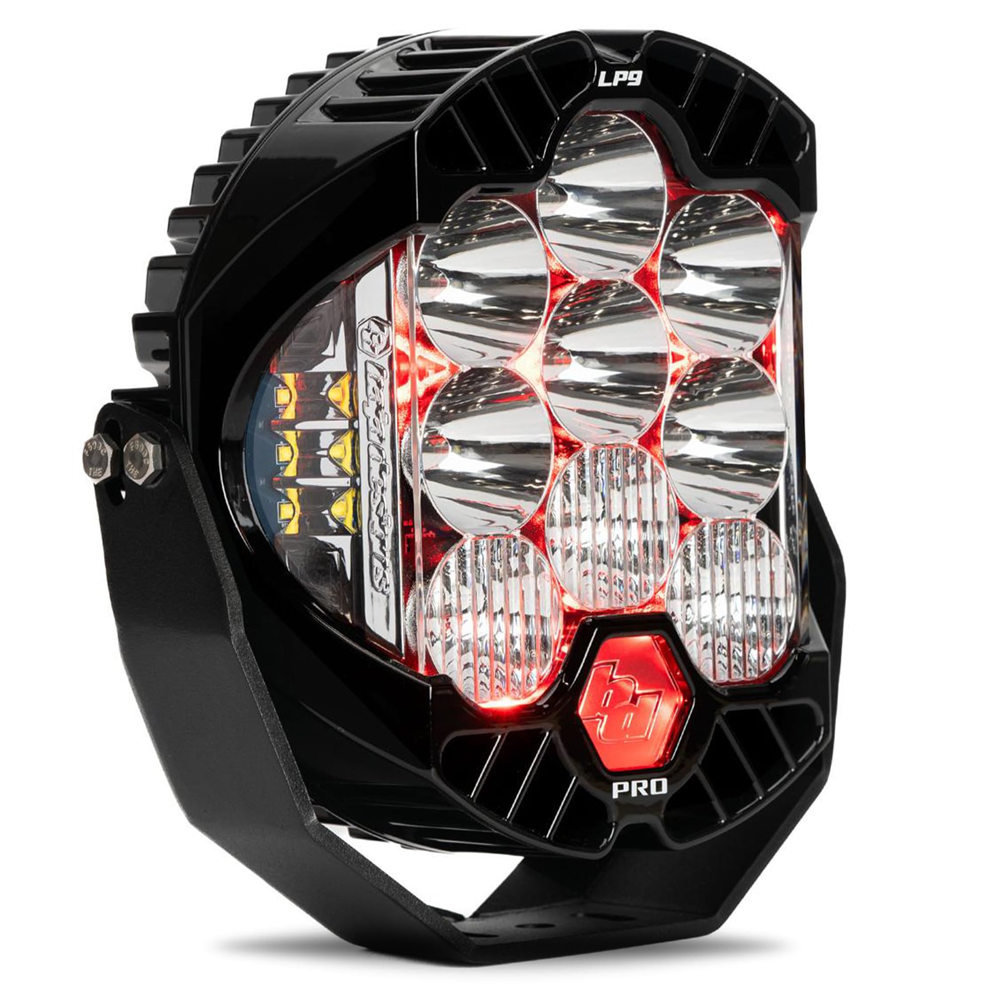 Baja Designs LP9 Pro LED Light Pod with Backlight - Universal Fit, Lifetime Protection (Driving/Combo; Red)