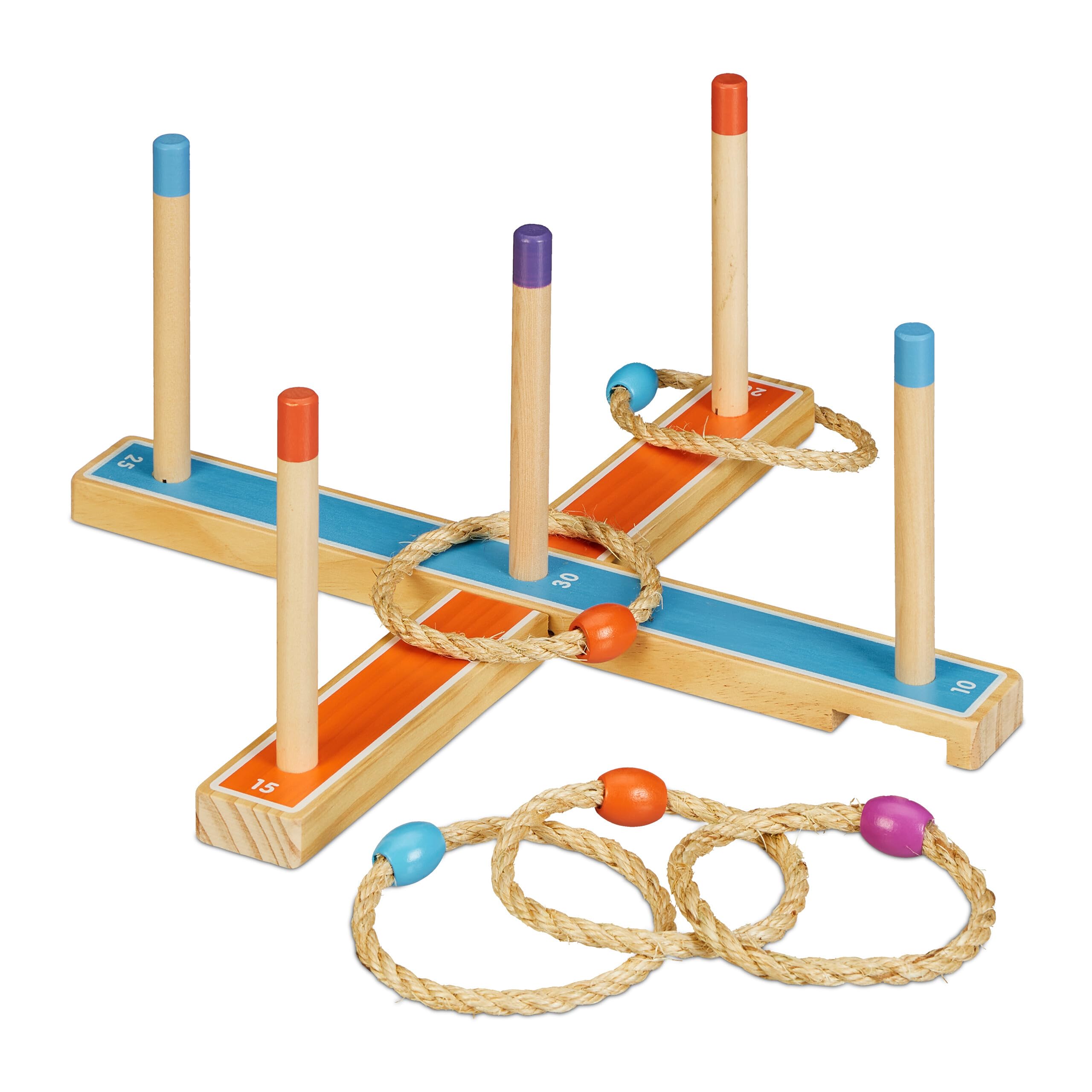 Jeu de lancer d'anneaux pour développer l'adresse des enfants à la maison
