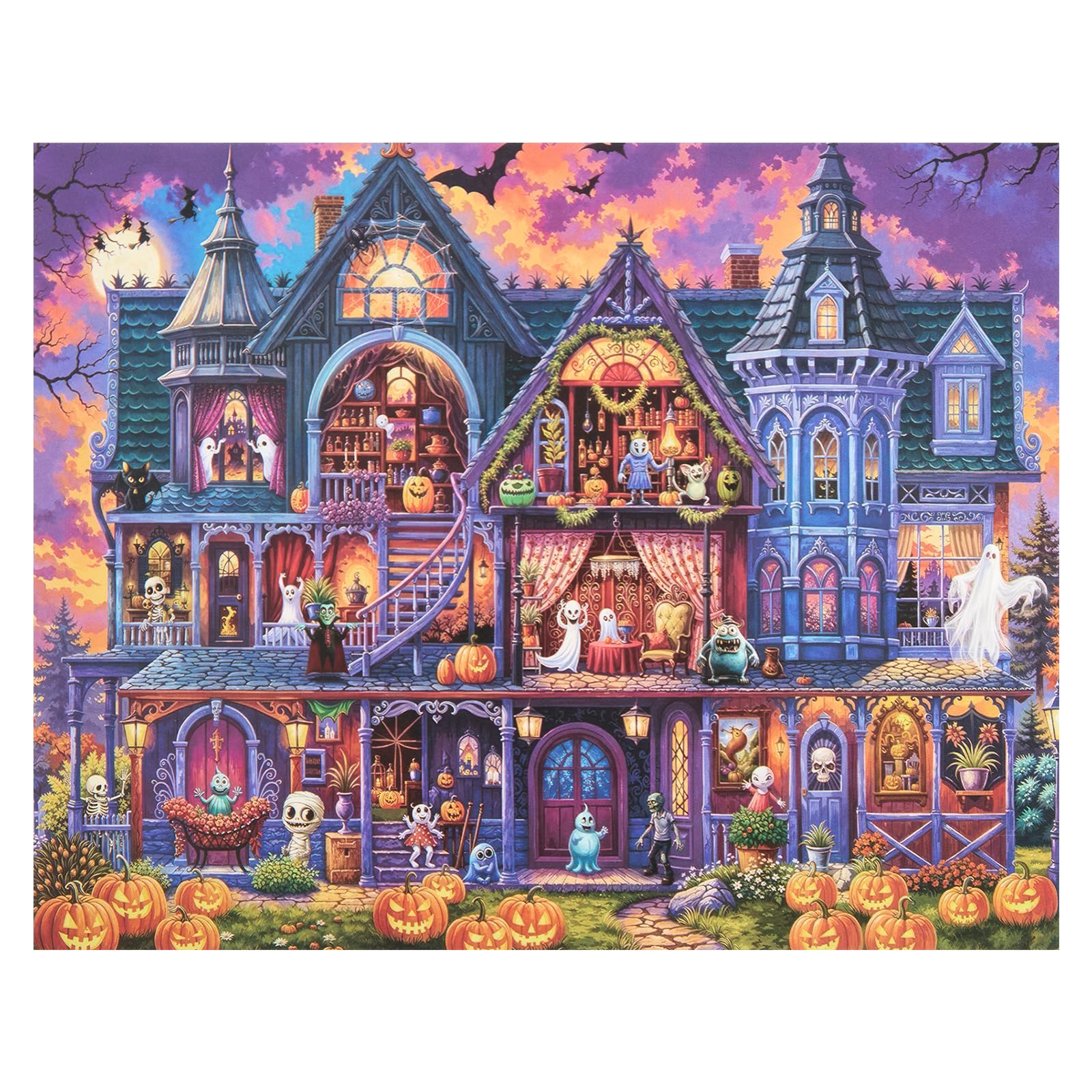 LN COZY CORNE 1000 Piece Jigsaw Puzzles for Adults - Challenging & Relaxing Puzzle Games for Family, Perfect Christmas & Birthday Gift for Adults, Teens and Puzzle Lovers (Halloween)