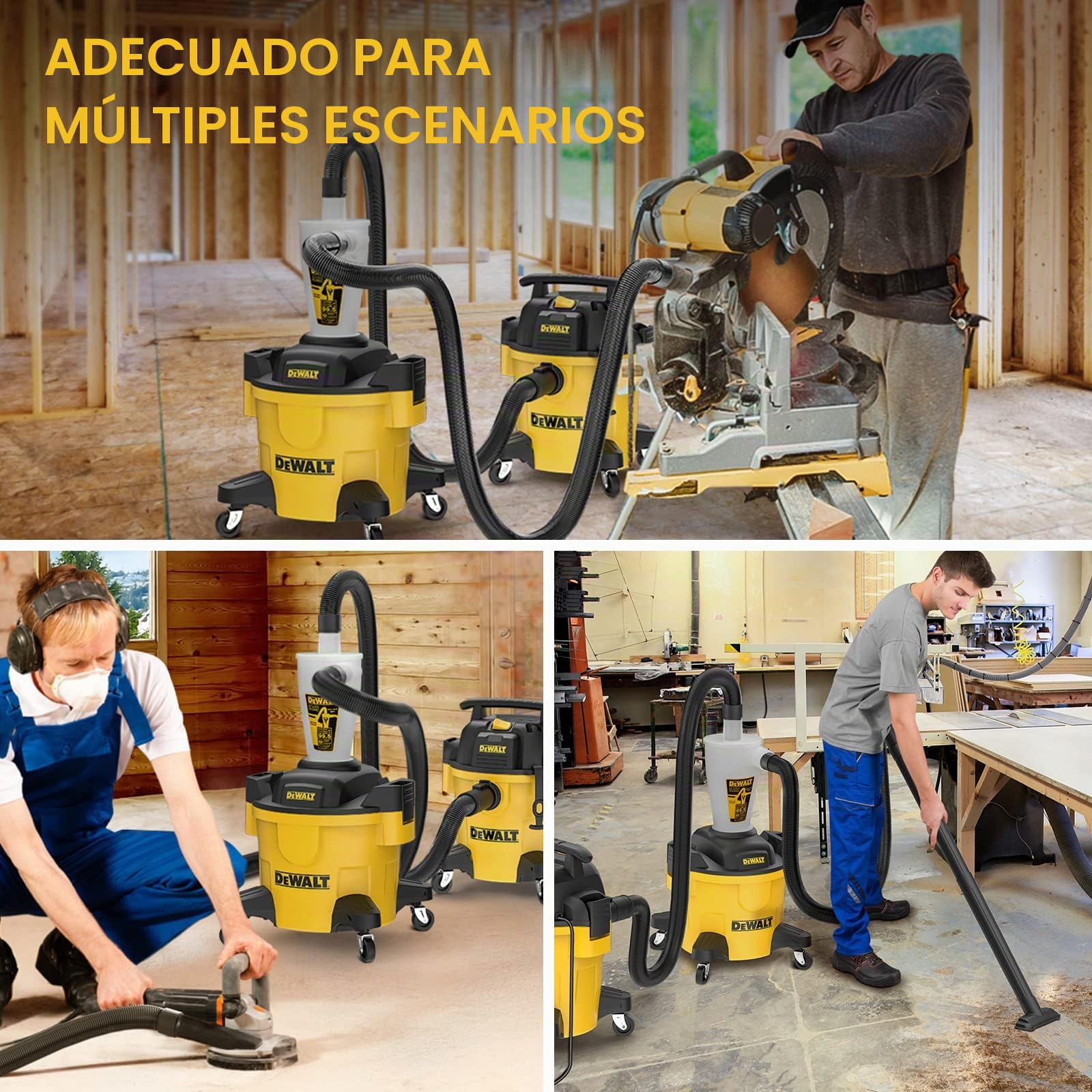 Dewalt DXVCS002 Separador de Polvo, Metal, Amarillo