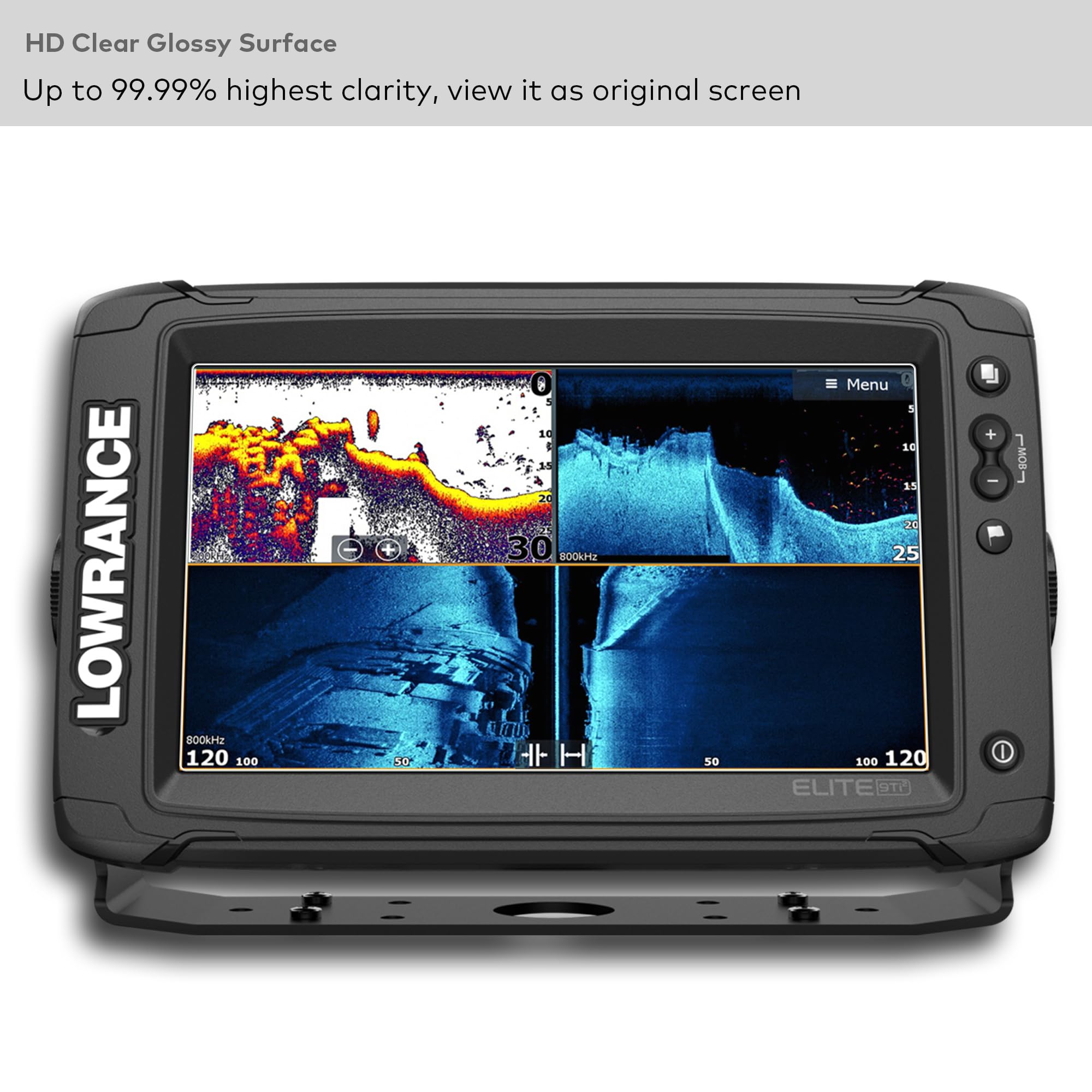 Protection écran Bruni Pour Lowrance Elite FS 9 | Anti-rayures X2