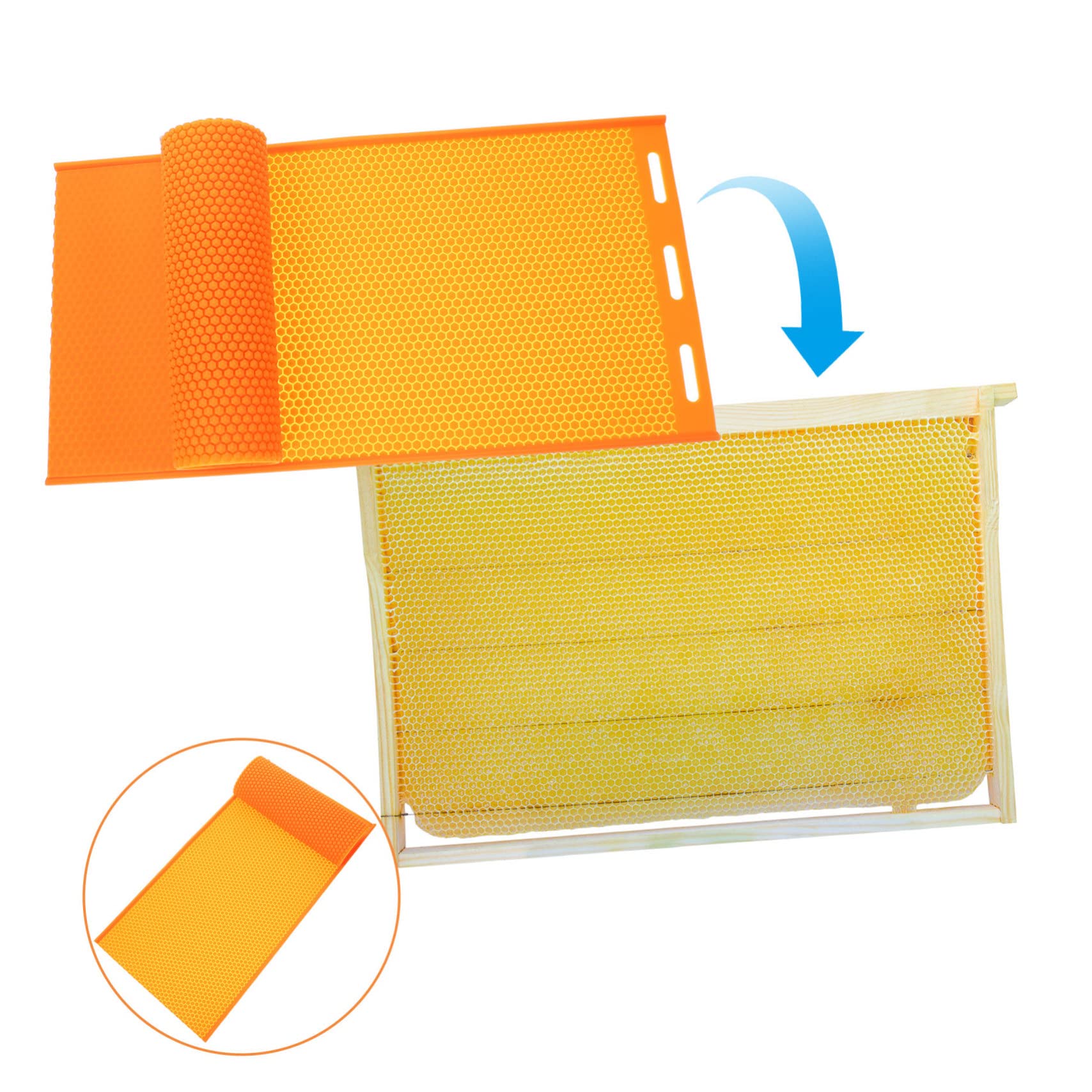Stampo in Silicone per Foglio di Cera d Api Multifunzionale, Pratico e Conveniente per Uso DIY Artigianale, per Apicoltori Principianti e Professionisti